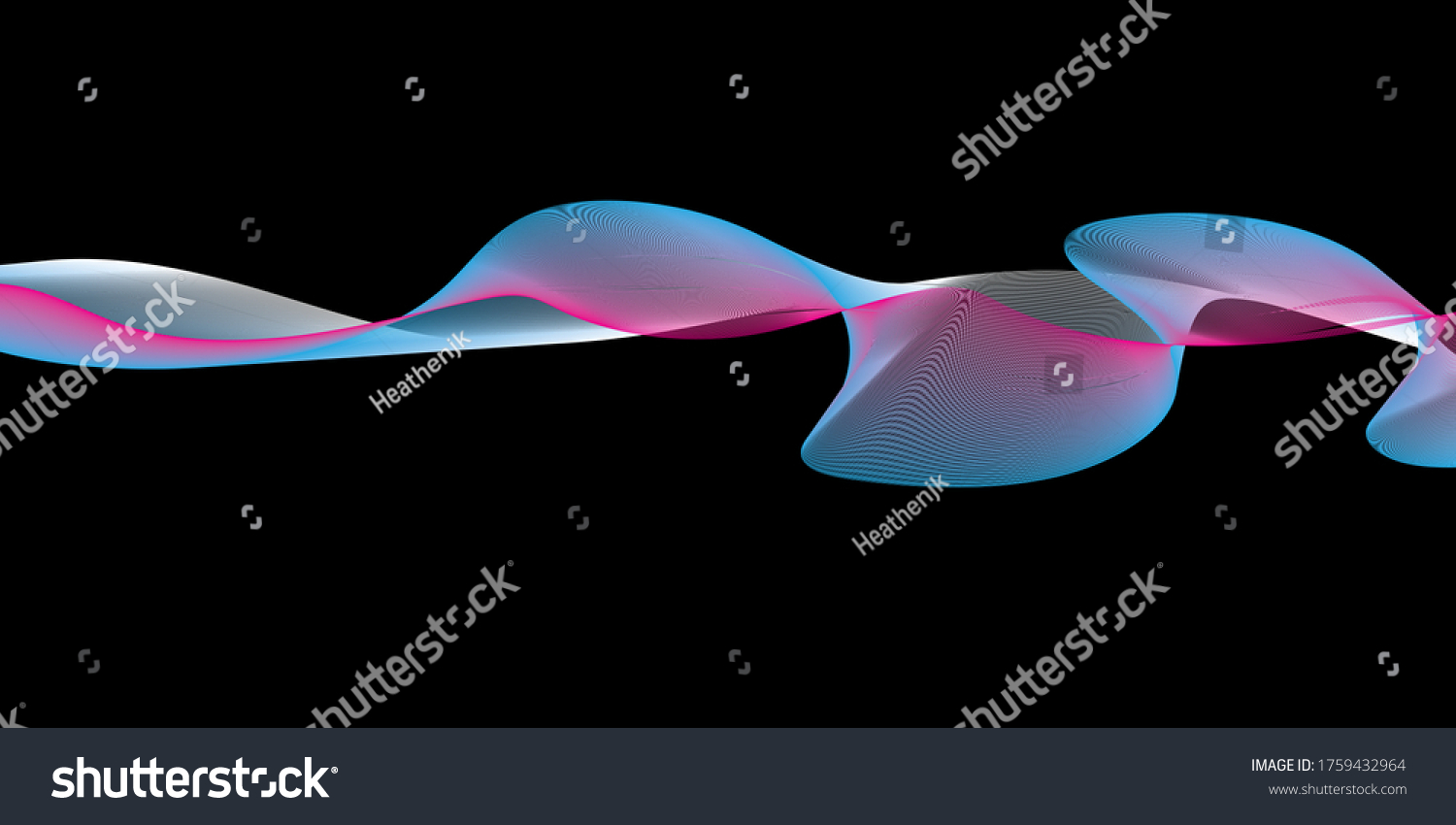 Abstract Color Wavy Lines Modern Vector Stock Vector Royalty Free