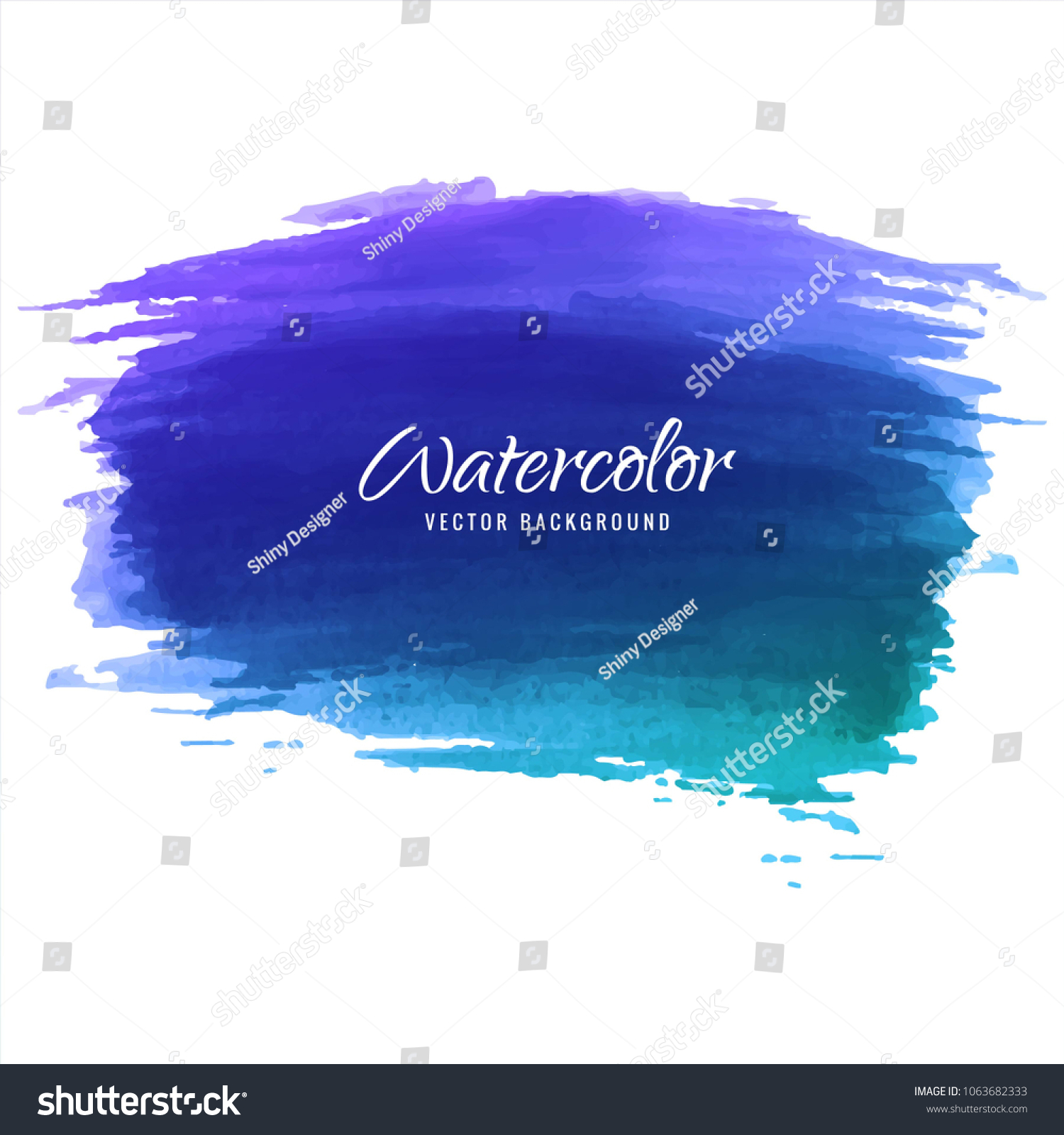 Abstract Colorful Hand Draw Watercolor Background Stock Vector Royalty