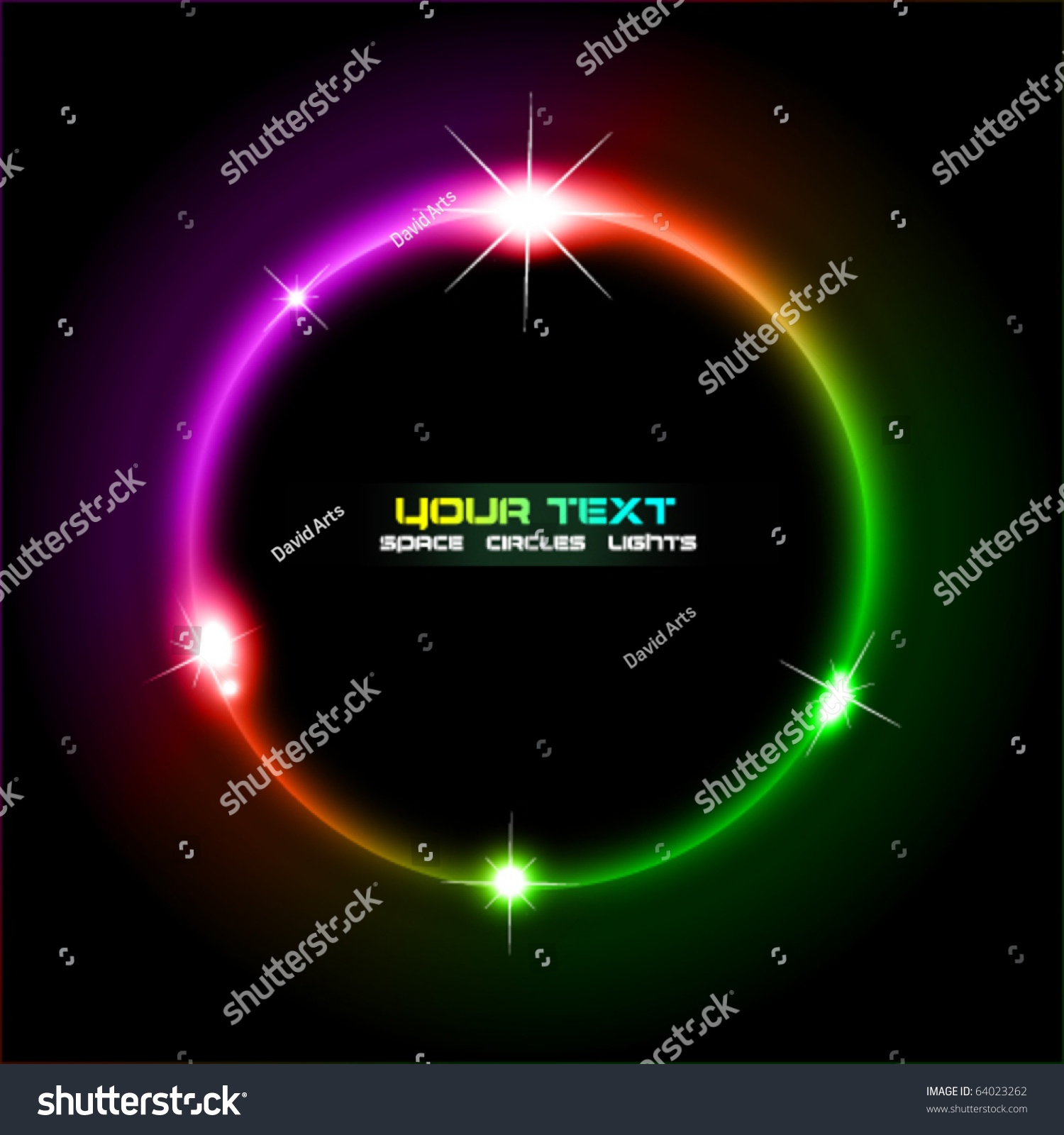 Abstract Colorful Rainbow Fantasy Lights Background Stock Vector 