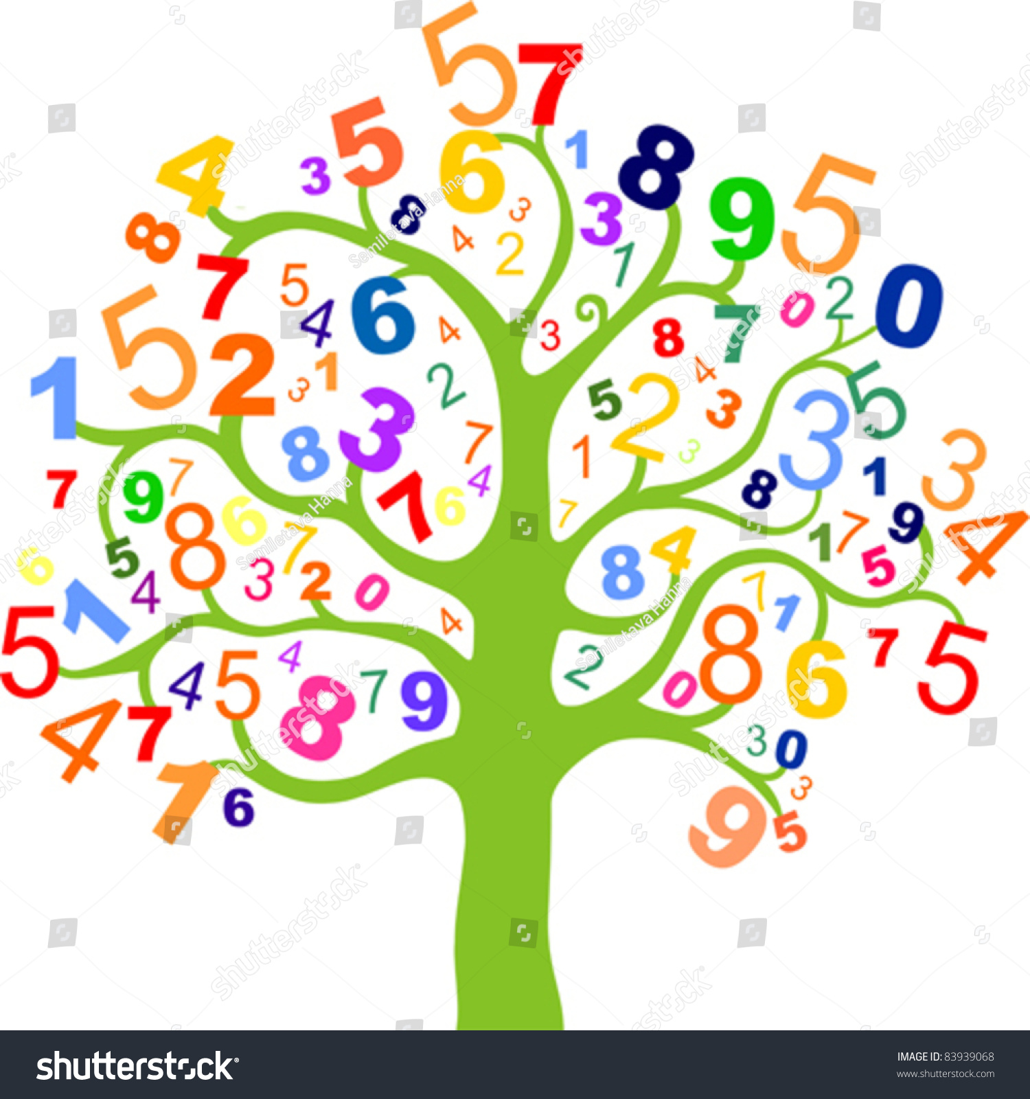 free colorful numbers clipart - photo #48