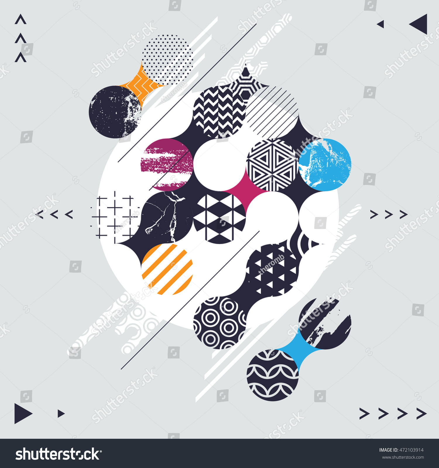 Abstract decorative geometric background Abstract decorative geometric background
