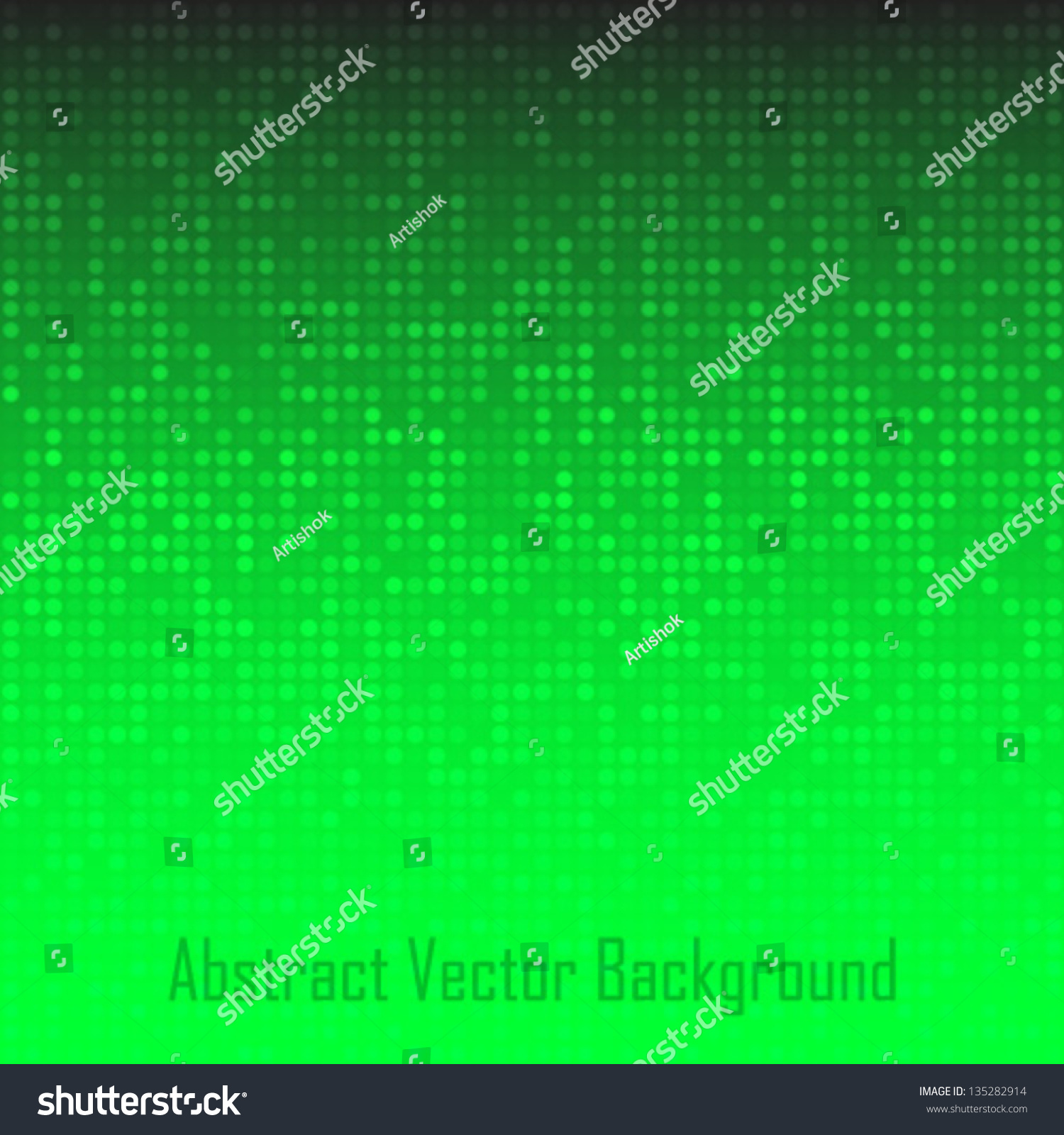 Abstract Green Technology Background, Vector Illustration - 135282914