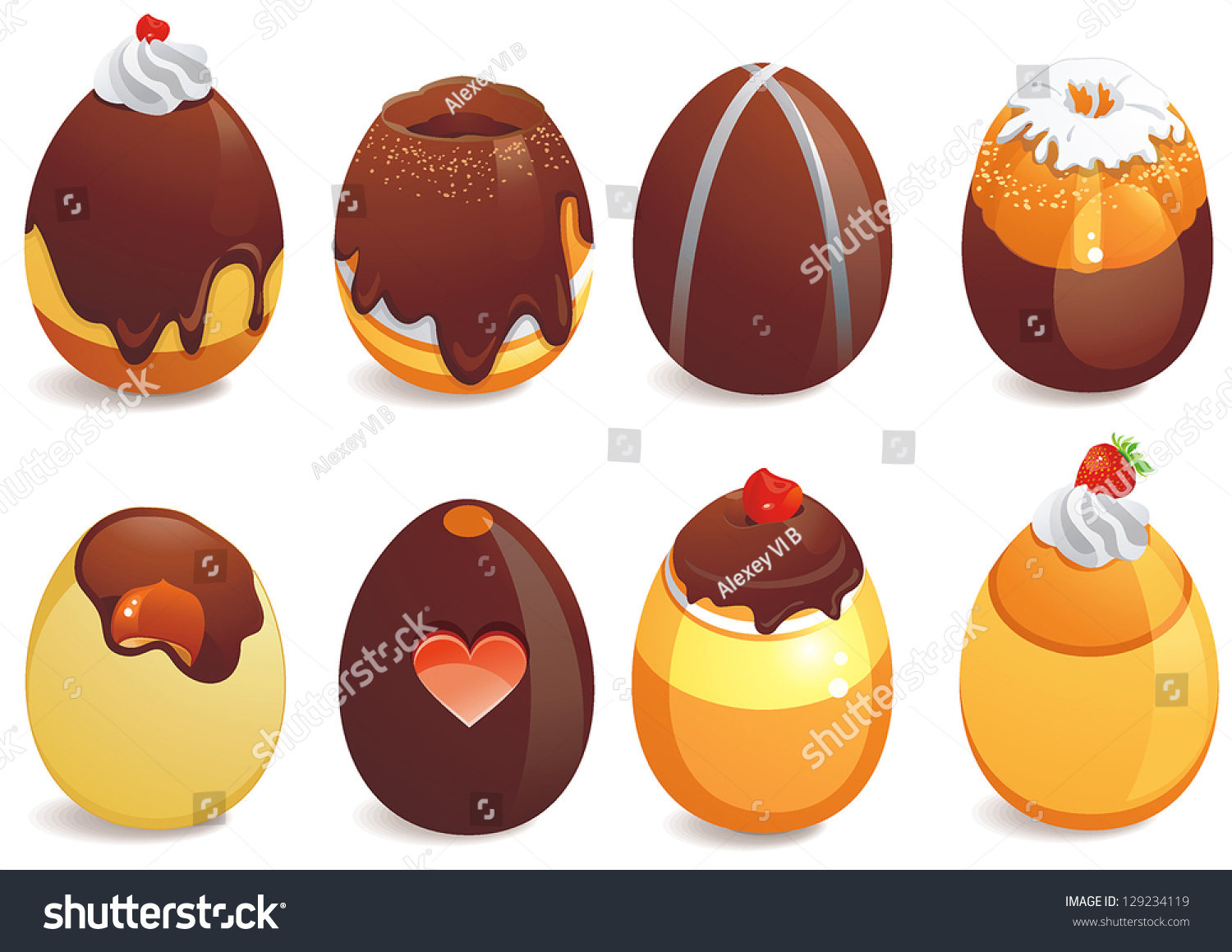 clipart chocolate easter eggs - photo #17