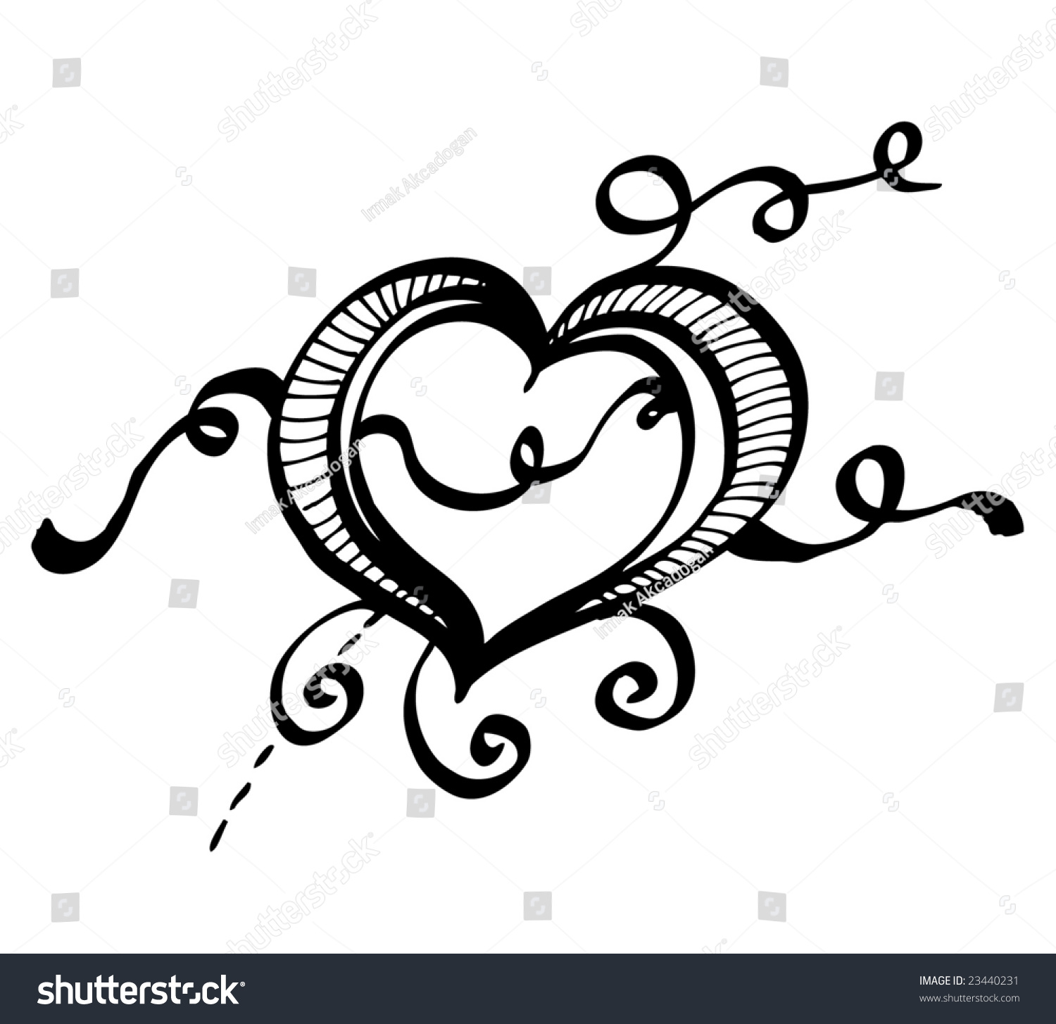 Abstract Heart Stock Vector Illustration 23440231 : Shutterstock