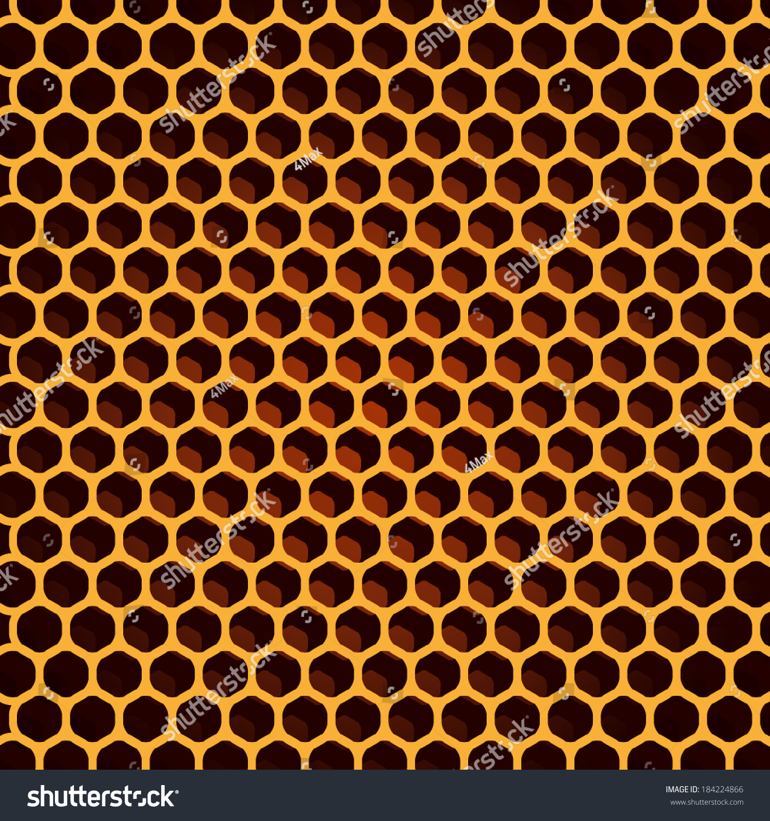 Abstract Honey Bee Honeycomb Vector Pattern Stock Vector 184224866 Shutterstock 1288