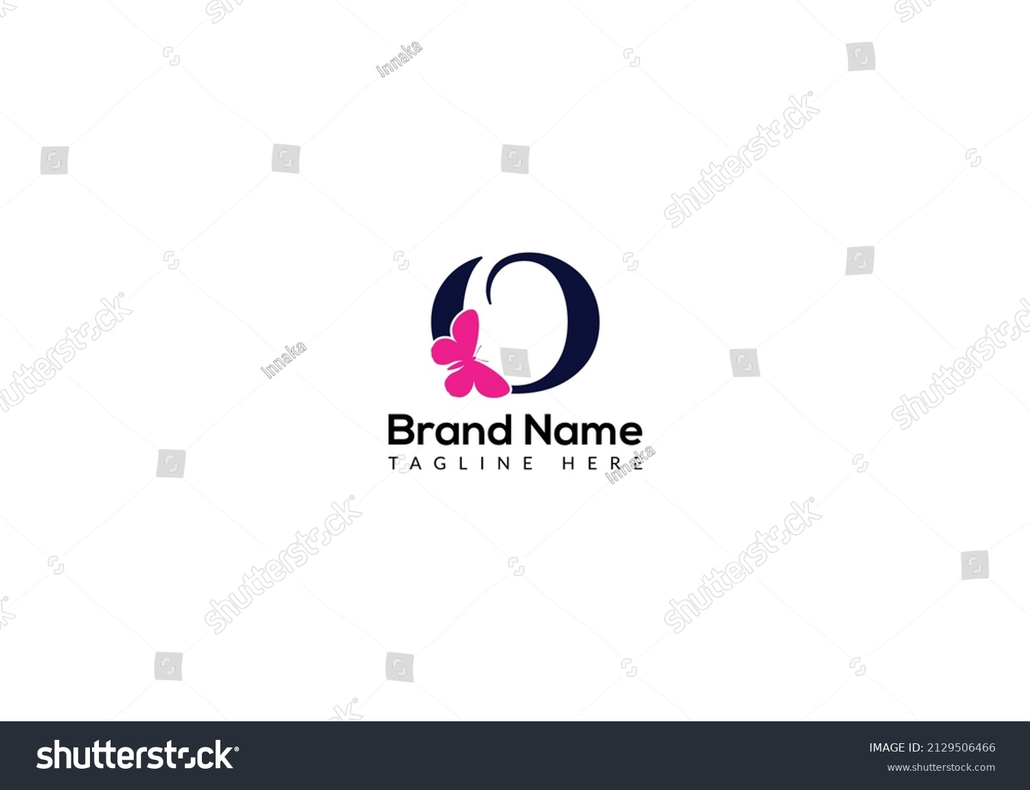 Abstract O Letter Modern Initial Lettermarks Stock Vector Royalty Free