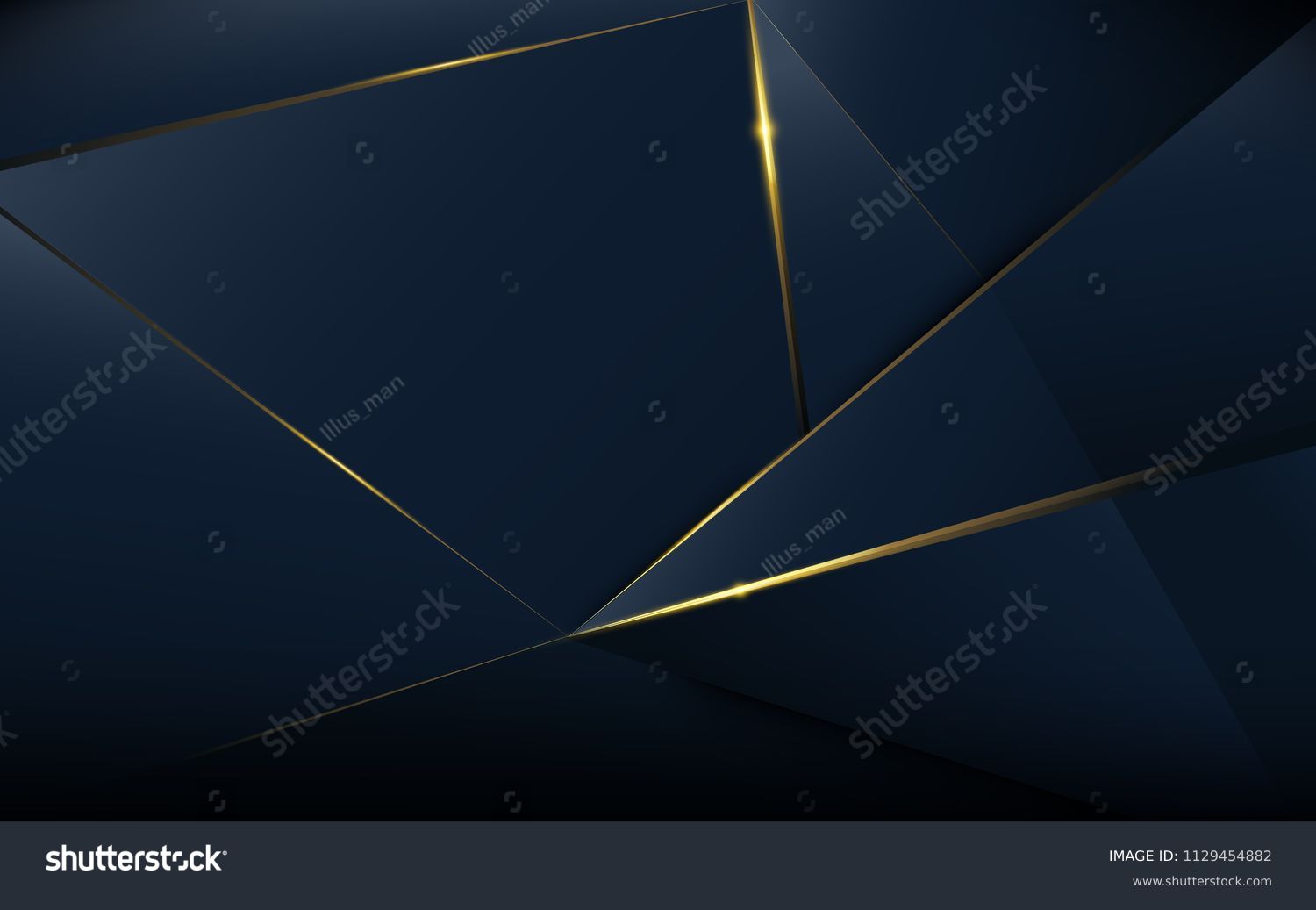 Abstract Polygonal Pattern Luxury Dark Blue Stock Vector Royalty Free