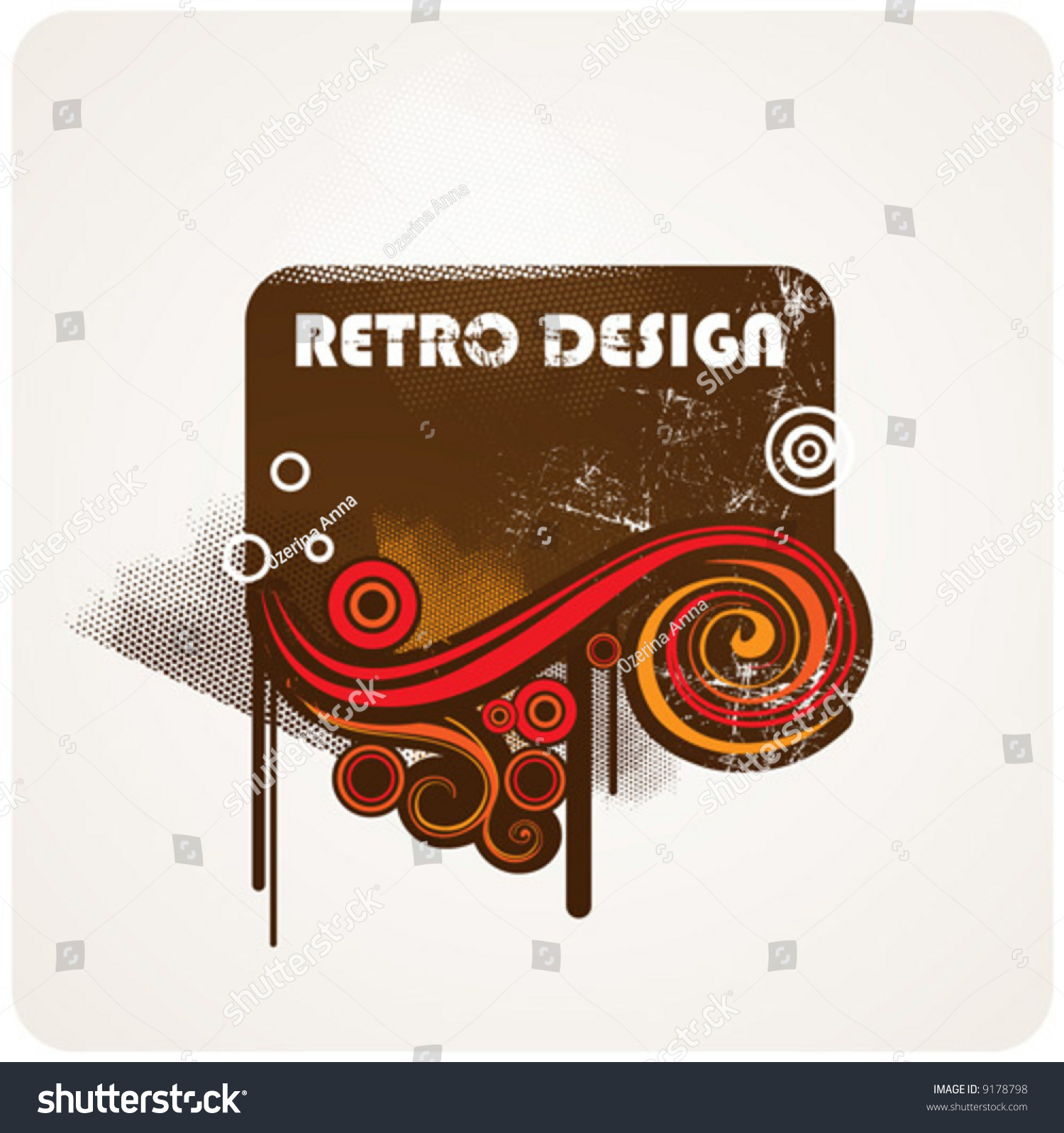 Abstract Retro Element For Design. Stock Vector Illustration 9178798