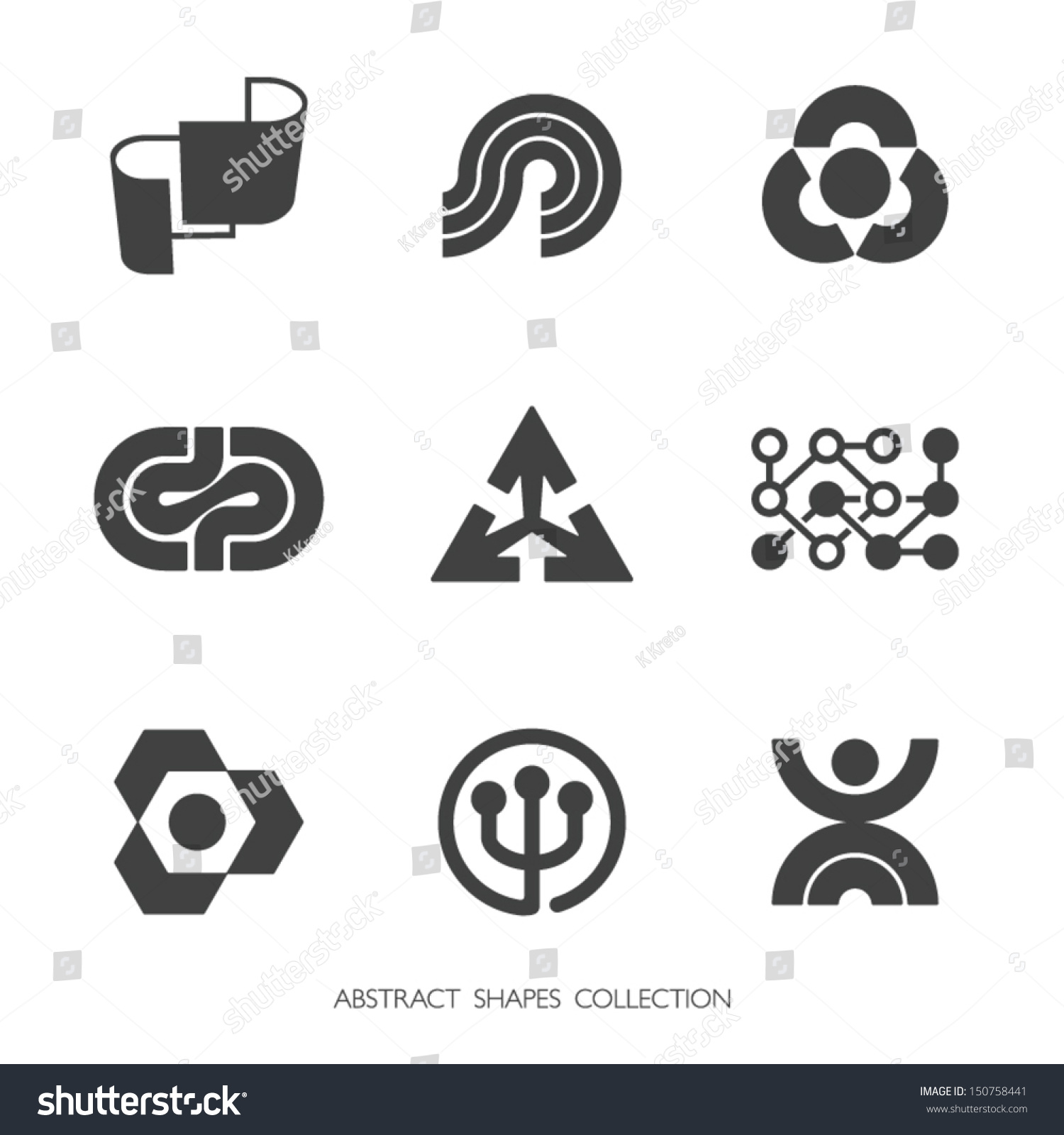 Abstract Shapes Collection abstract shapes collection vector icons set 150758441 Abstract Shapes Collection abstract shapes collection vector icons set 150758441