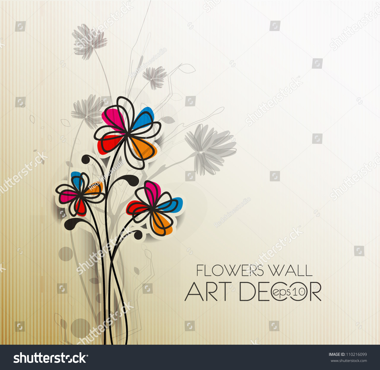 Abstract Spring Flower Background Illustration 110216099 Shutterstock