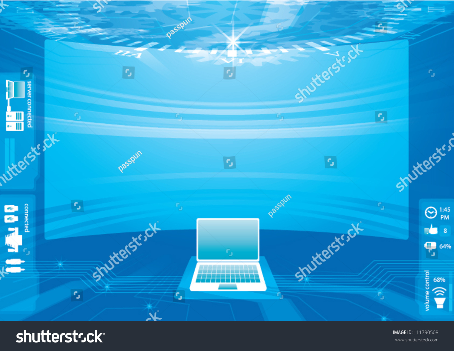 Abstract Technology Background