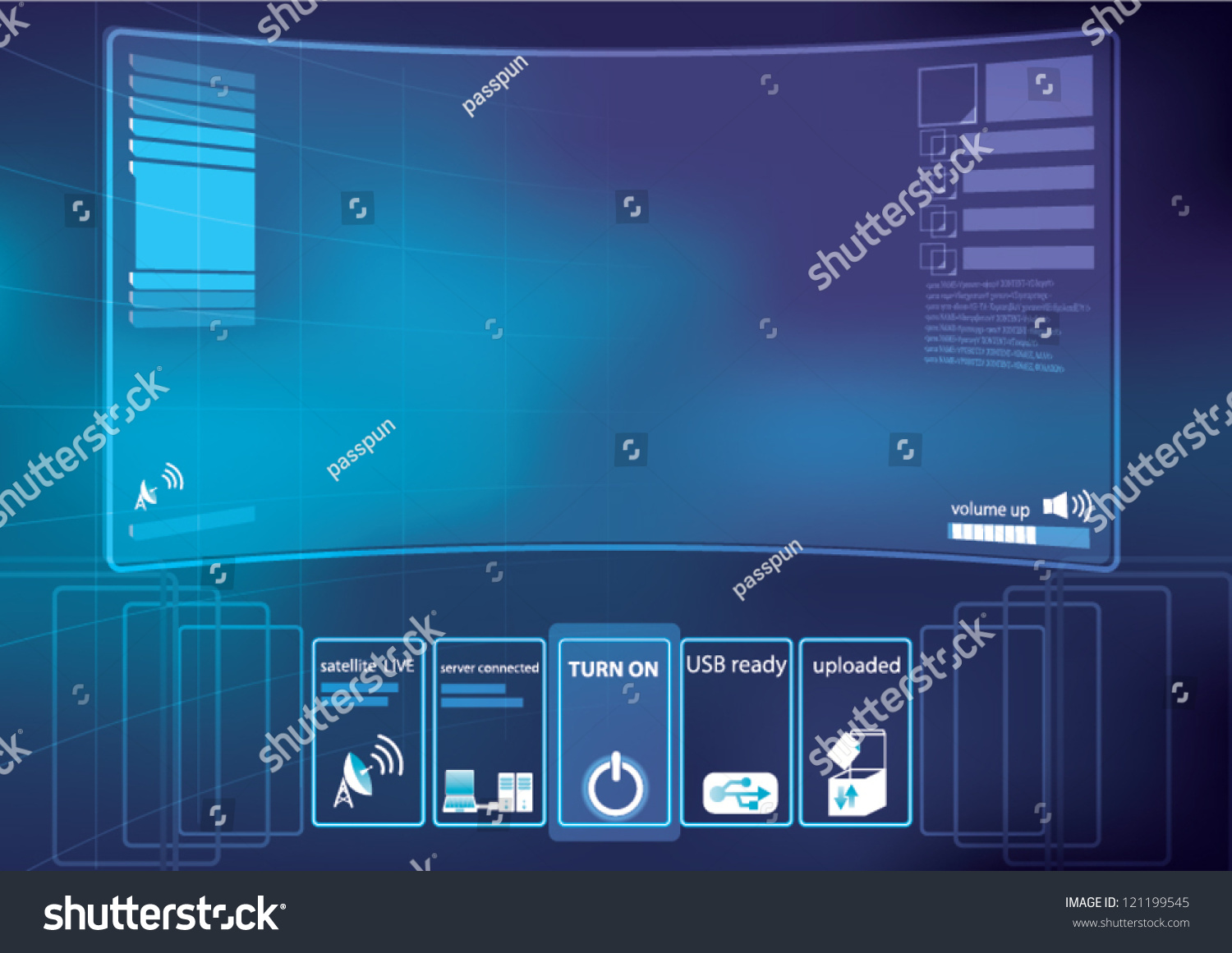 Abstract Technology Background Vector Illustration Control