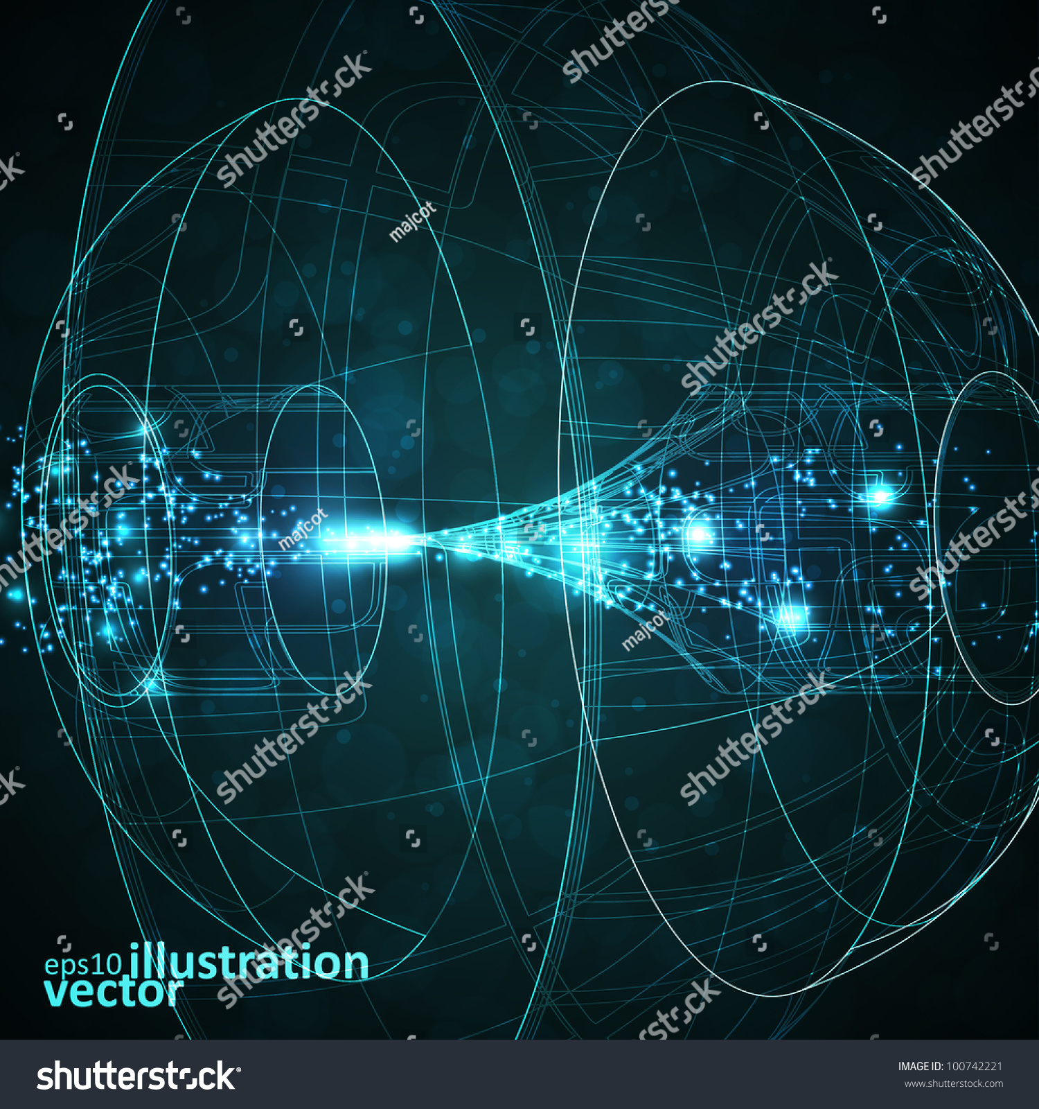 Diagram Vector Background Technical Stock Vector