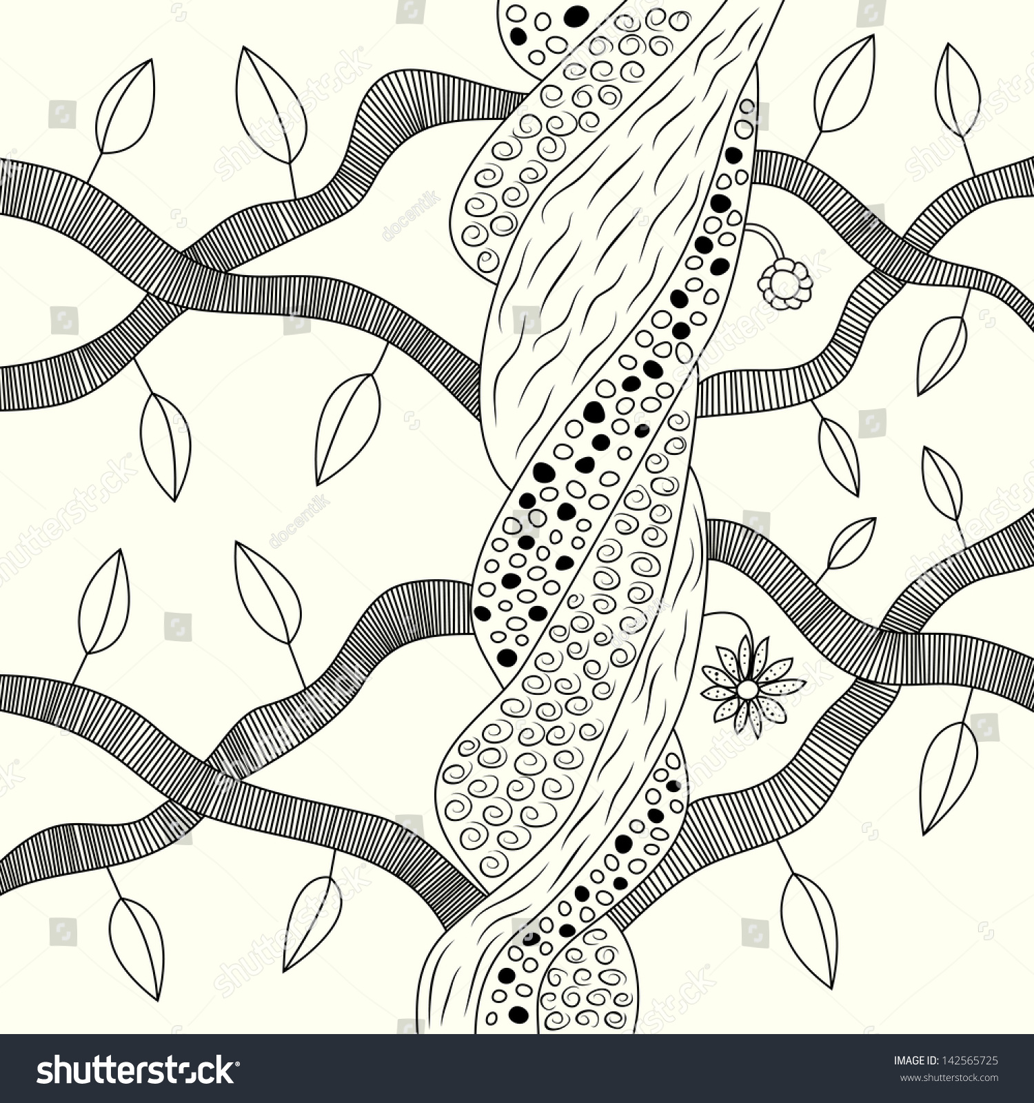 Abstract tree illustration Abstract tree illustration