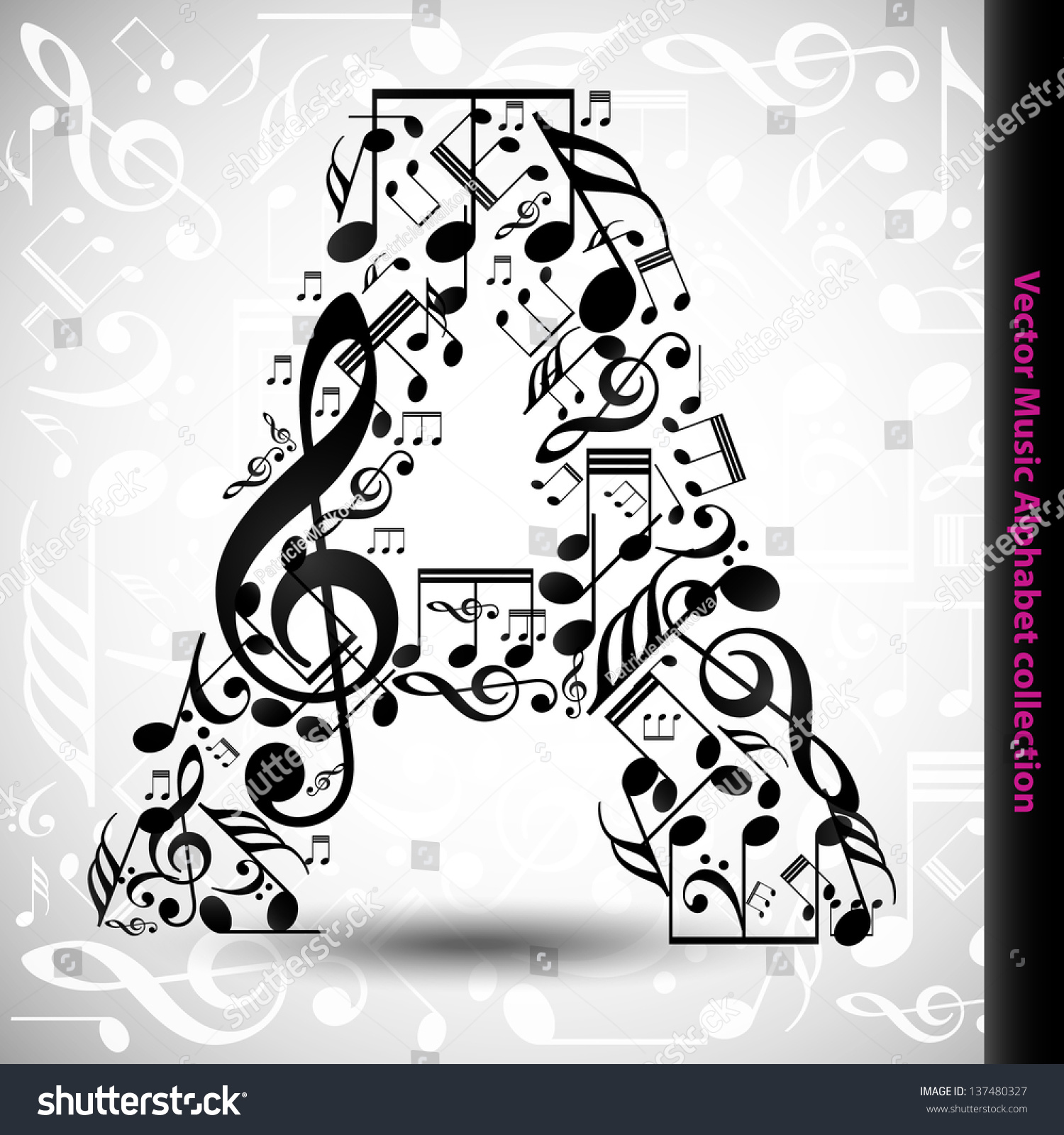 clip art alphabet music - photo #48