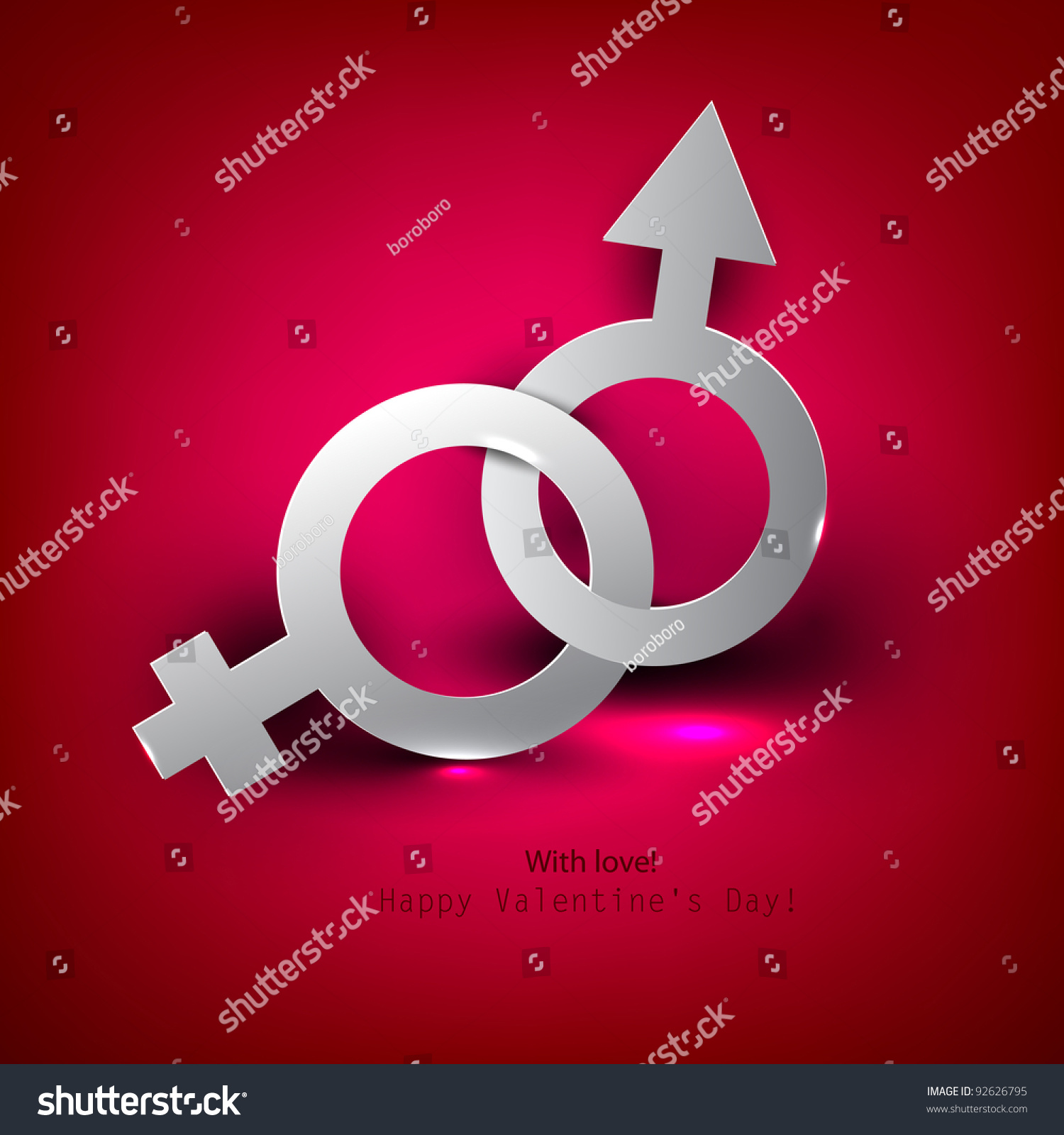 Abstract Vector Background Male Female Symbol Stock Vector 92626795