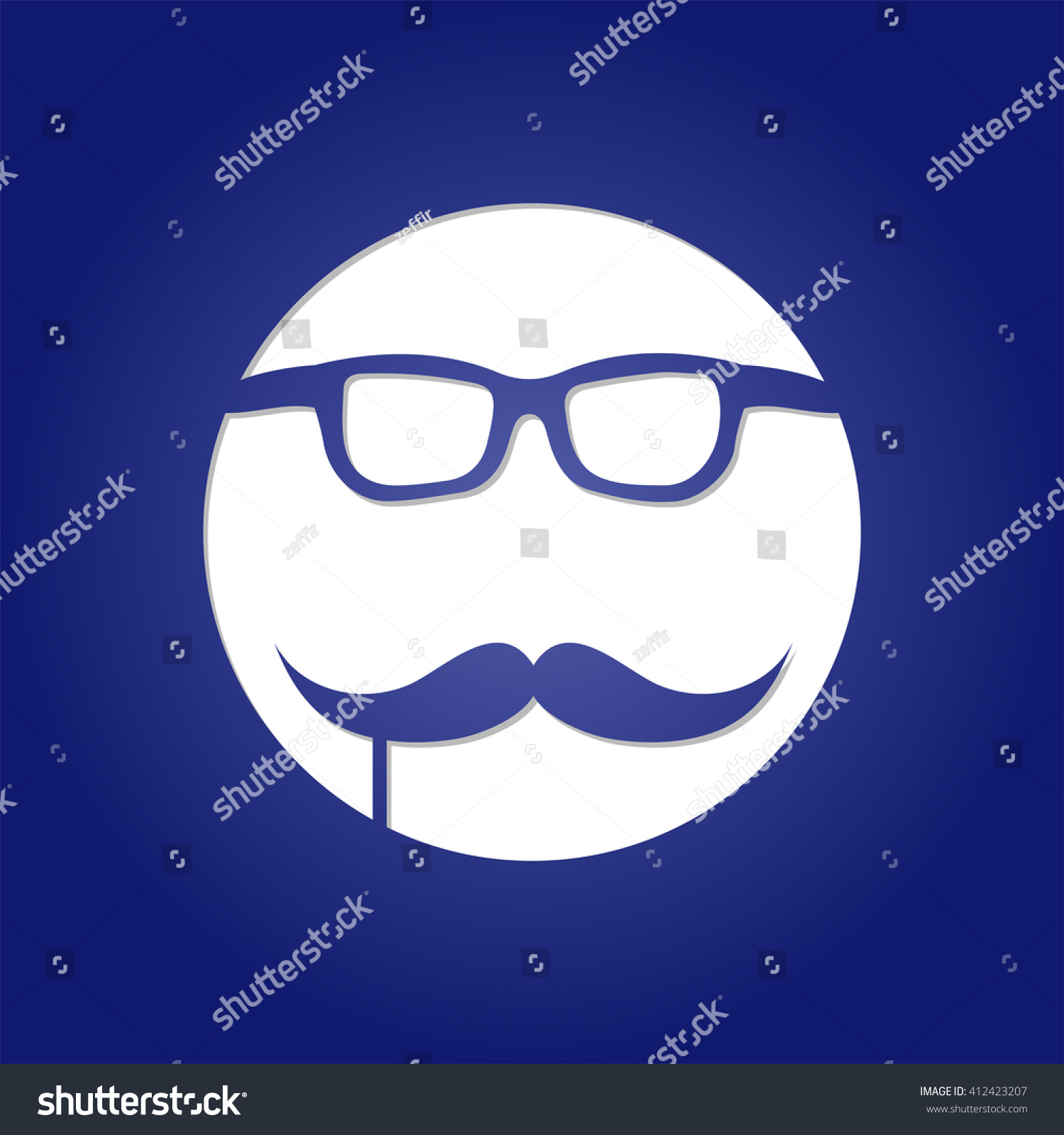 Abstract Vector Frame With Mustache And Glasses Lazercut Card Fun Laser Cut Template Laser Cut Glasses Template