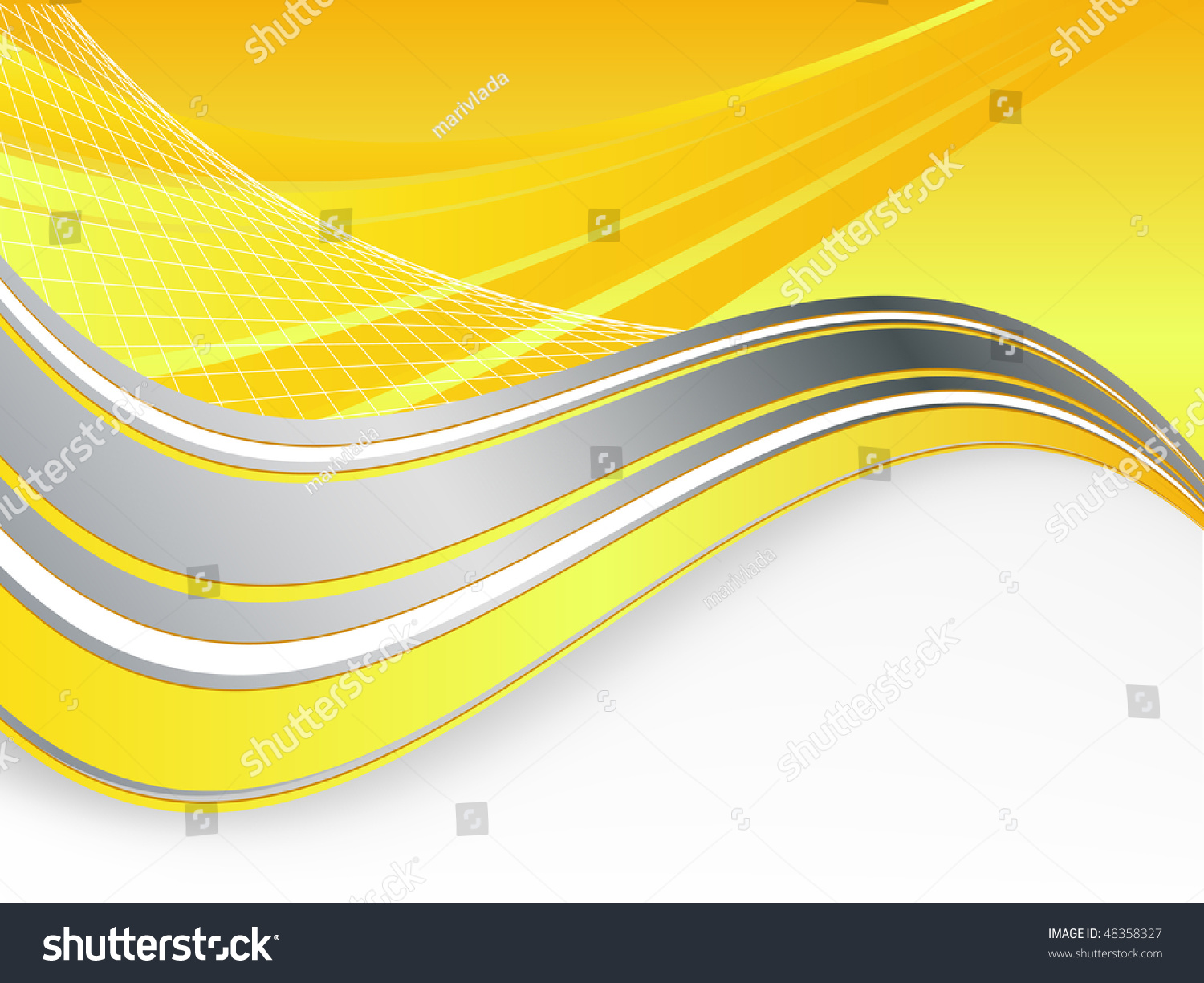 Abstract Vector Wavy Lines With Copy Space For Your Text - 48358327