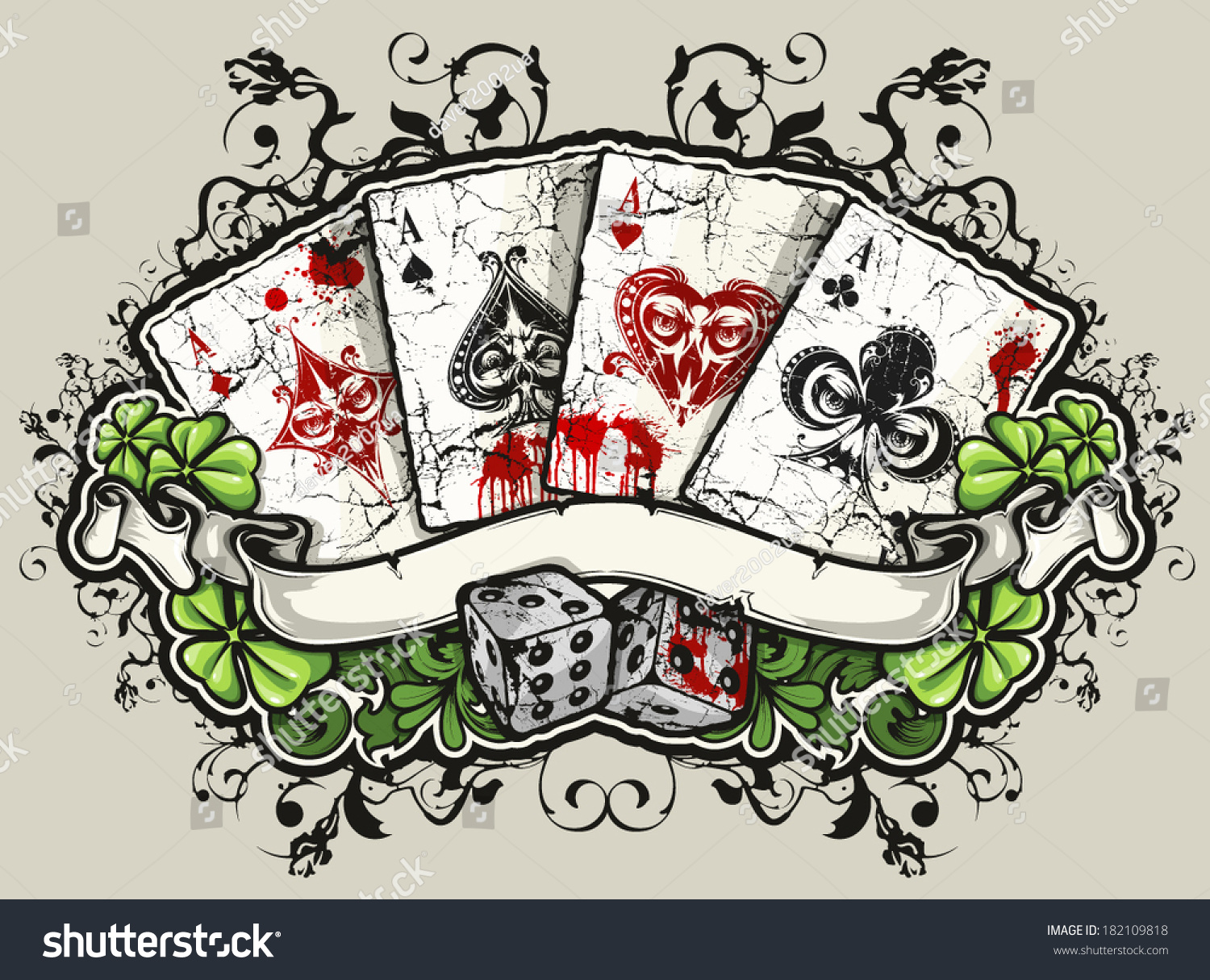 Aces Stock Vector Illustration 182109818 Shutterstock