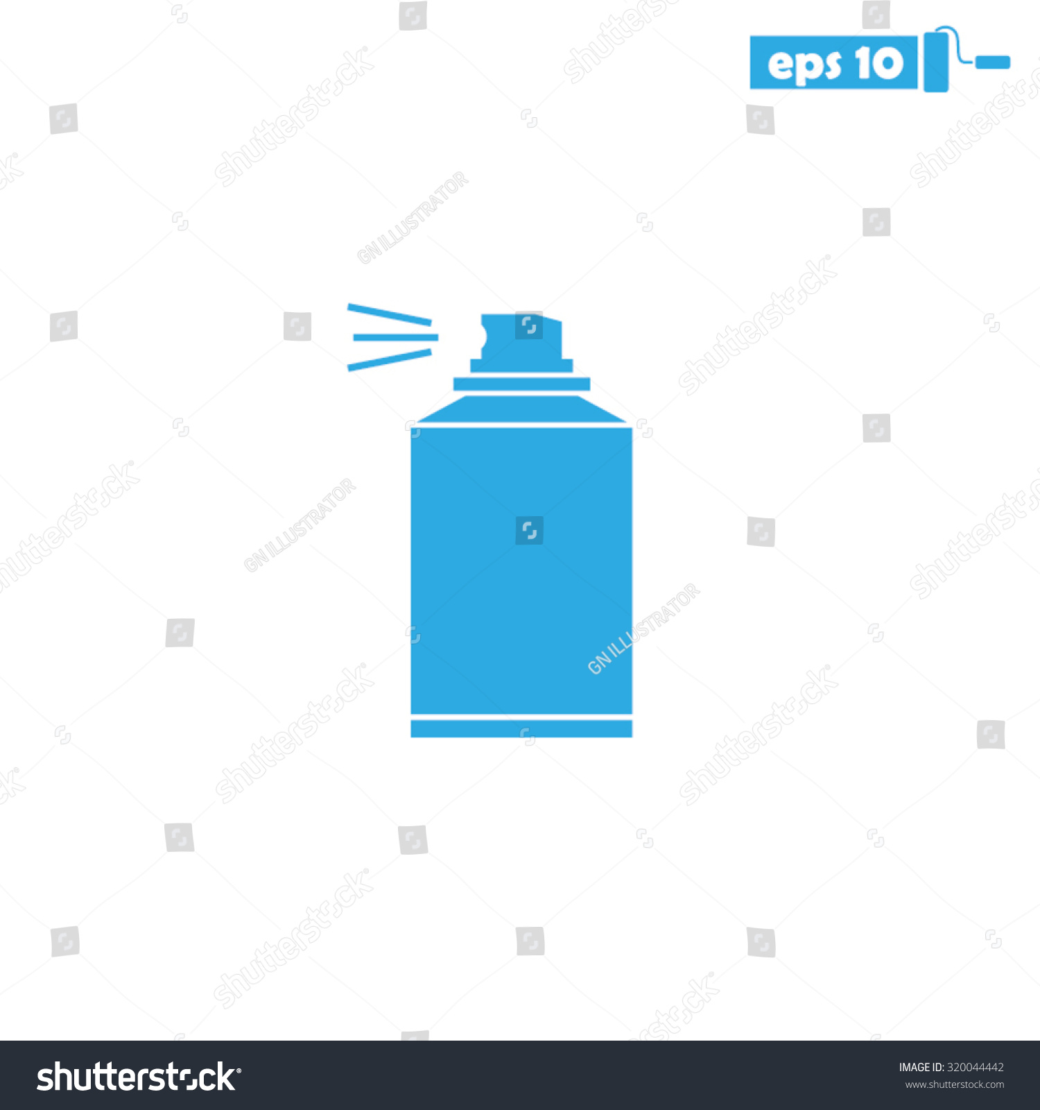 Aerosol Icon Stock Vector Illustration 320044442 Shutterstock