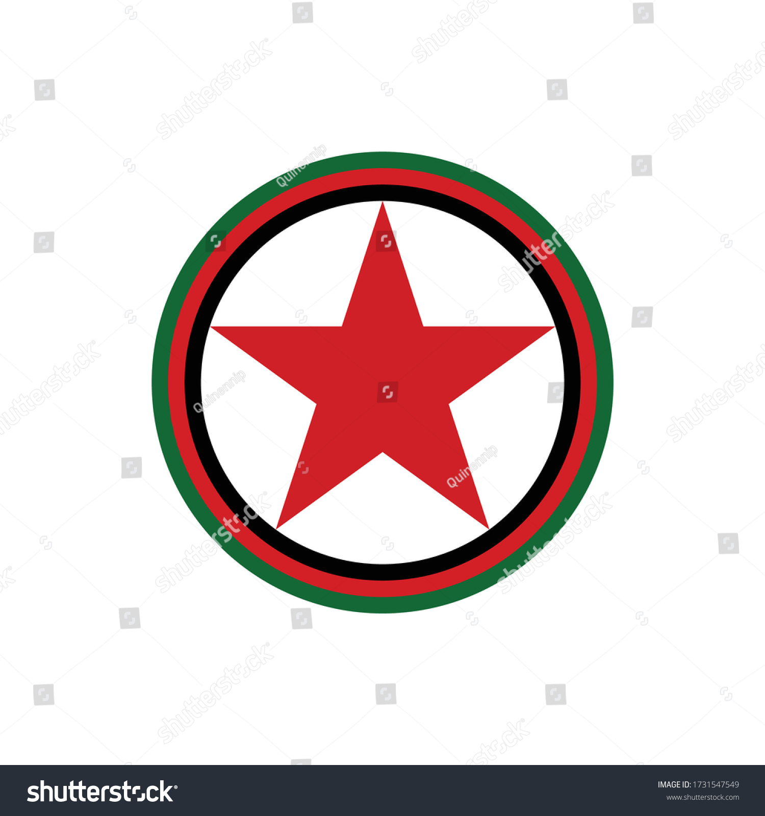 Afghan Air Force Roundel Military Symbol Stock Vector Royalty Free