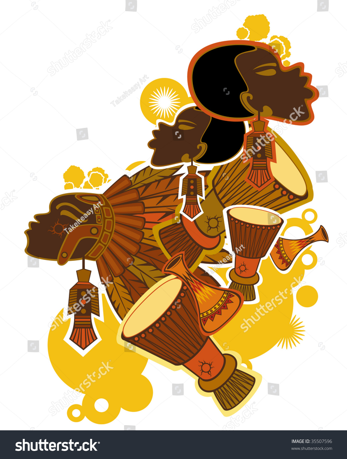 African Stock Vector Illustration 35507596 : Shutterstock
