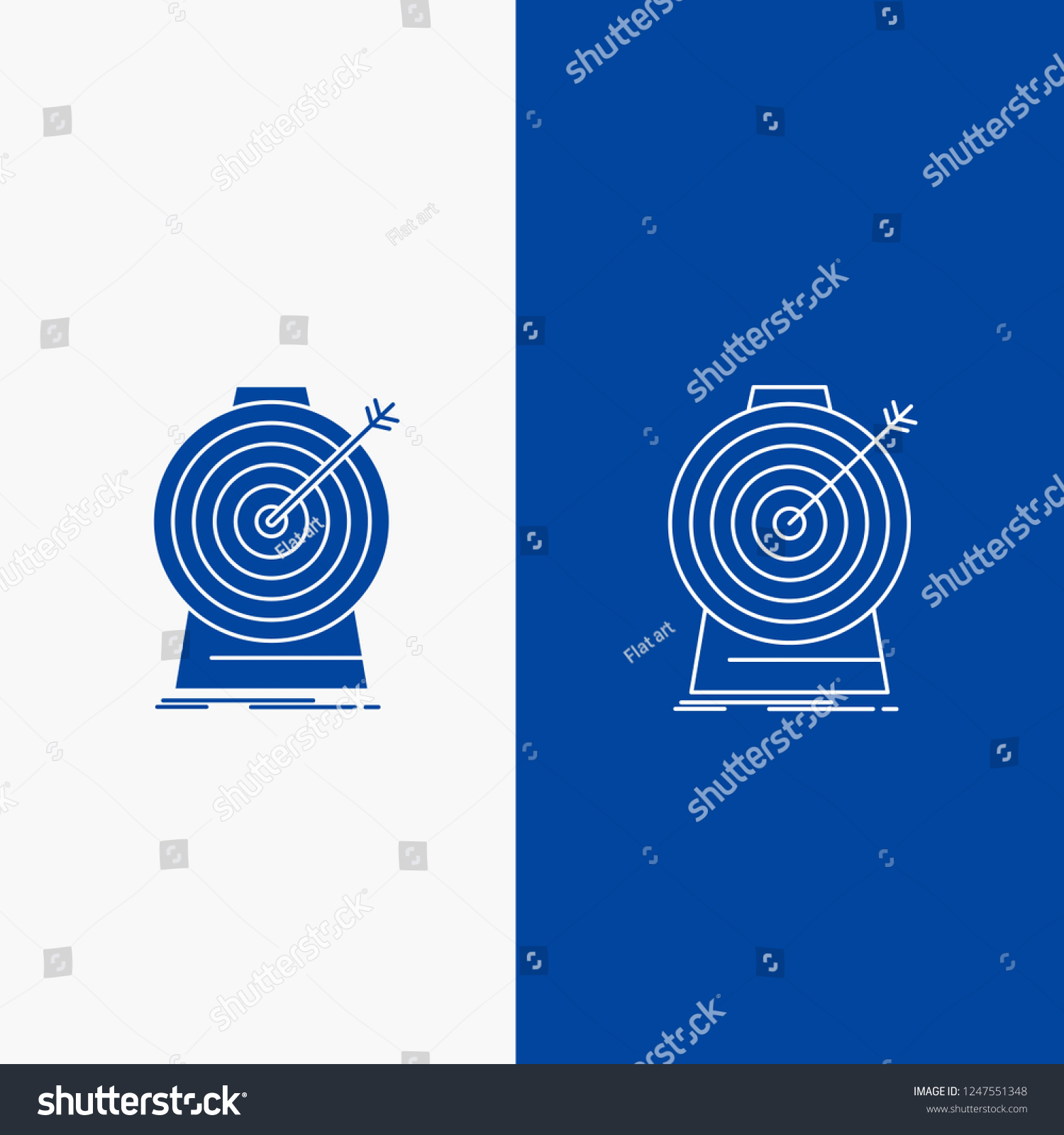 Aim Focus Goal Target Targeting Line Stock Vector Royalty Free 1247551348