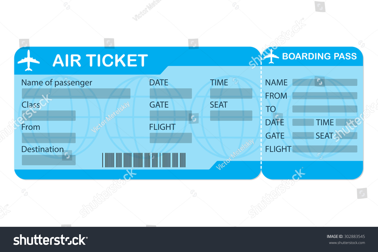free clipart airplane ticket - photo #40