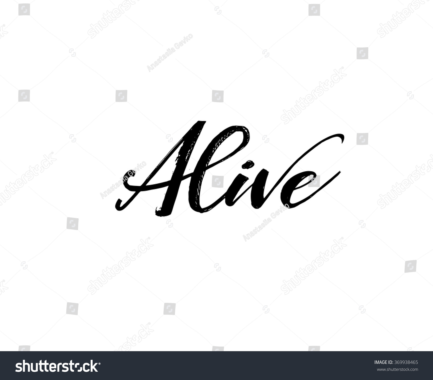 Alive Card Positive Phrase Isolated On Stock Vector 369938465