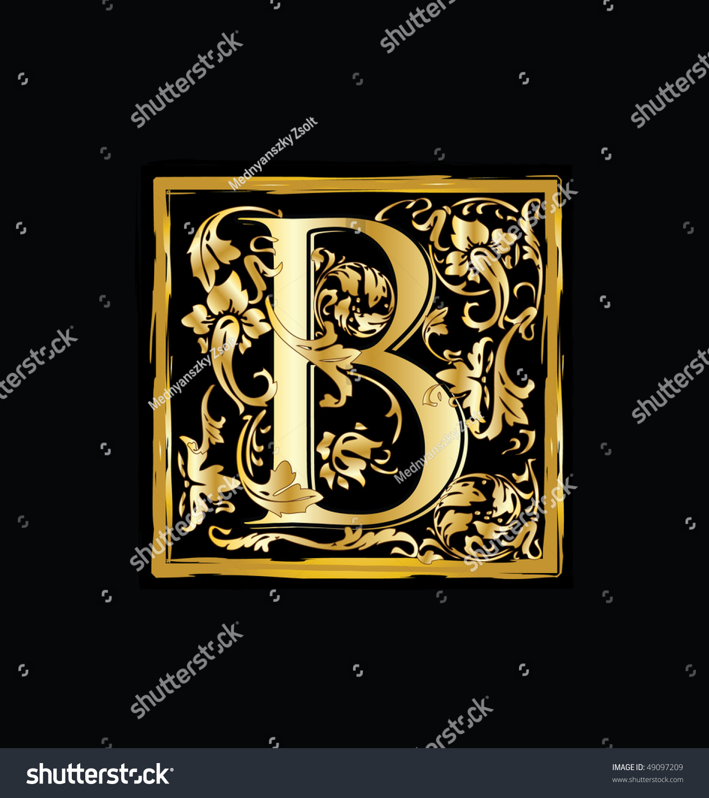 Alphabet Letter B Stock Vector Illustration 49097209 : Shutterstock