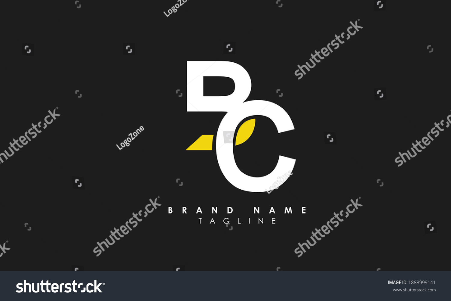 Alphabet Letters Initials Monogram Logo Bc Stock Vector Royalty Free