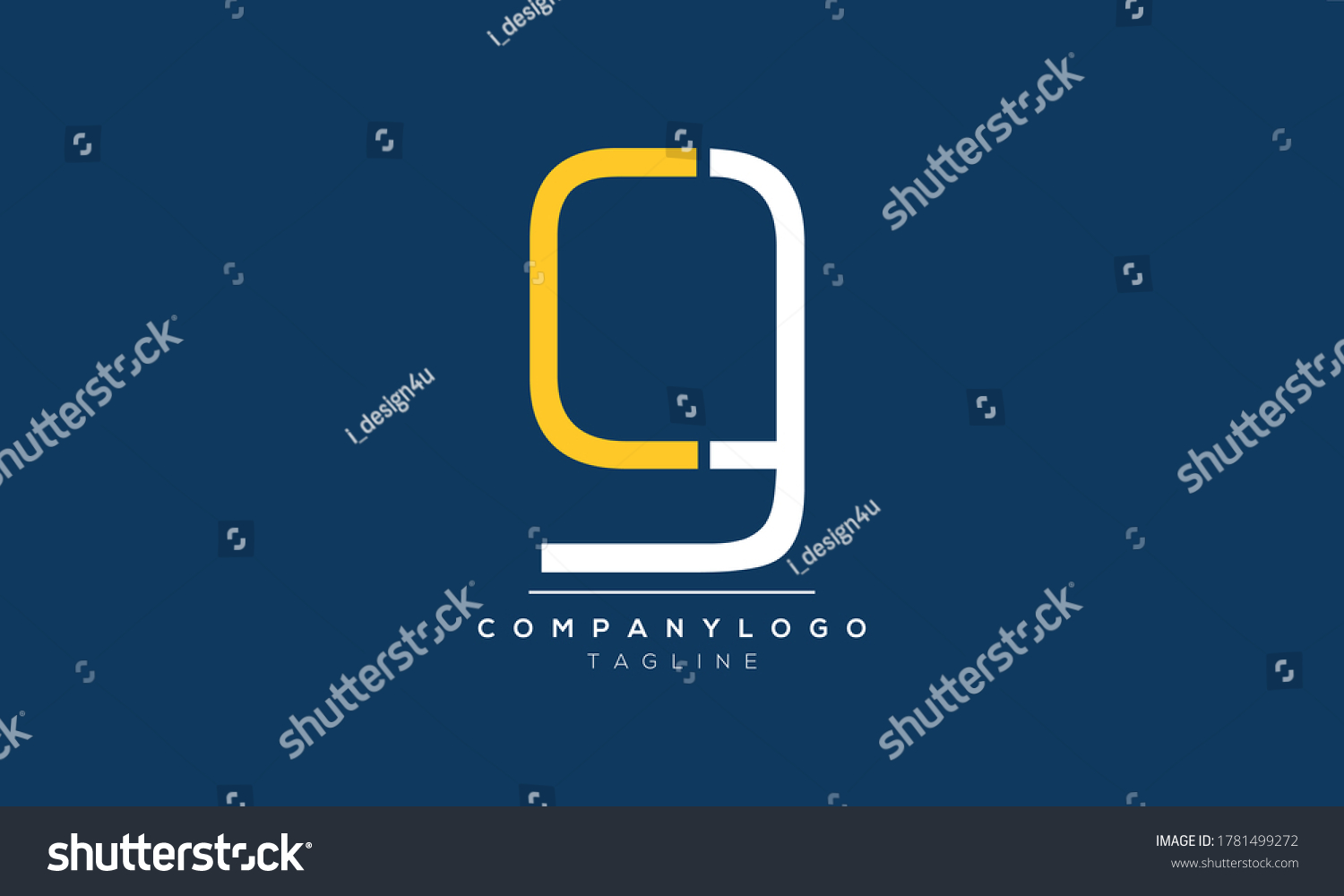 Letras Alfab Ticas Iniciales Logotipo Monograma Cg Vector De Stock