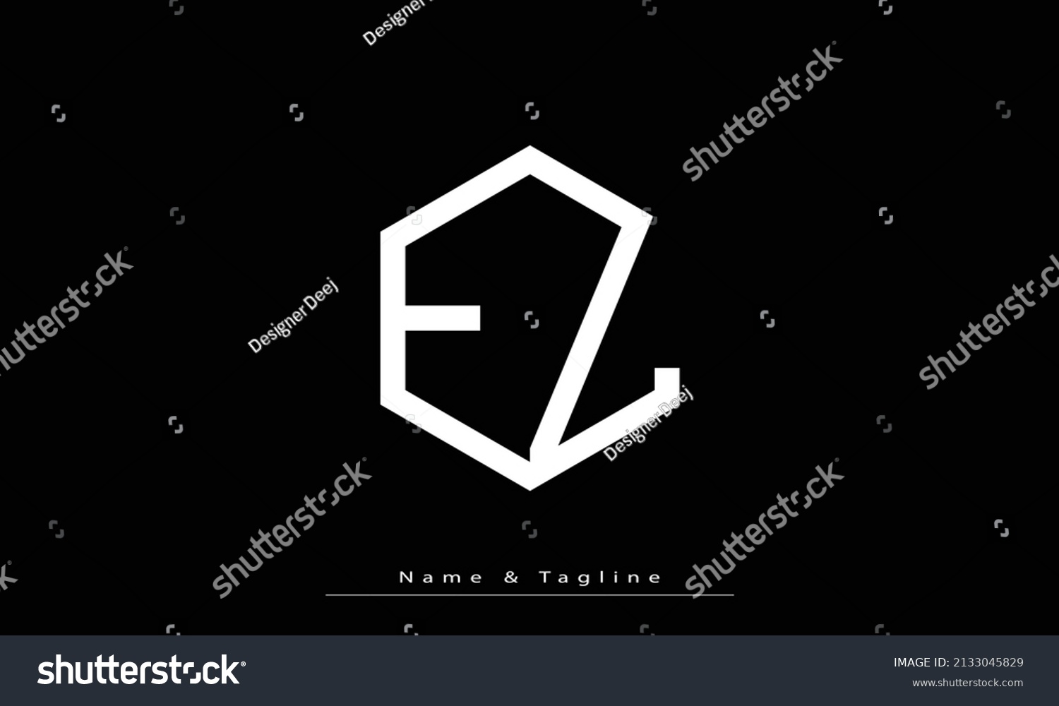 Alphabet Letters Initials Monogram Logo Ez Stock Vector Royalty Free