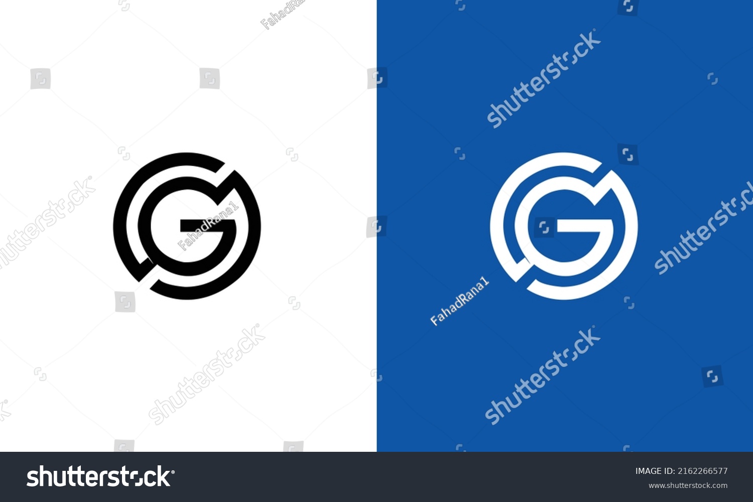 Alphabet Letters Initials Monogram Logo Sg Stock Vector Royalty Free