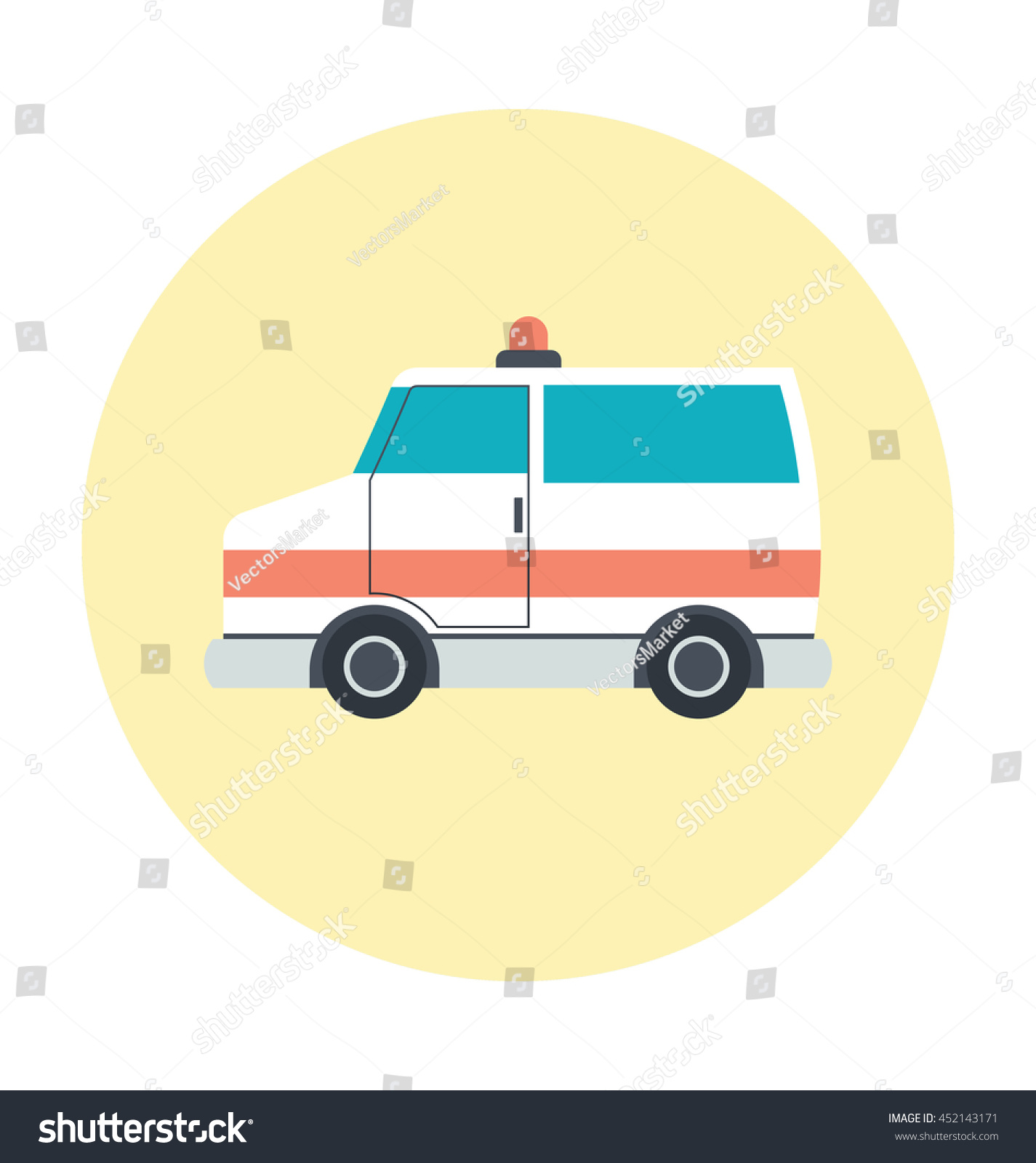 Ambulance Vector Icon - 452143171 : Shutterstock