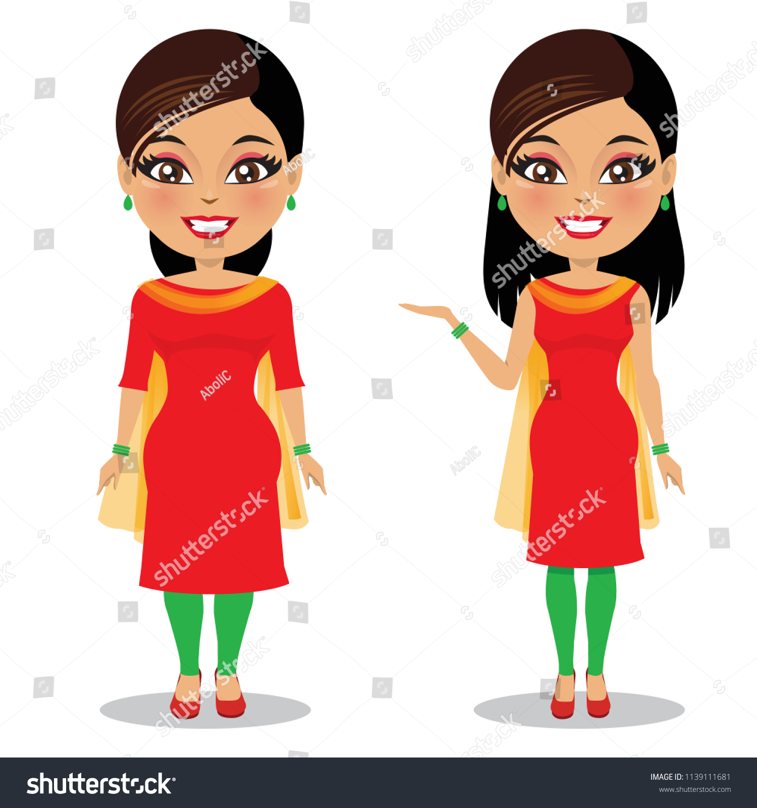 Indian Womans Transformation Fat Fit Stock Vector Royalty Free 1139111681