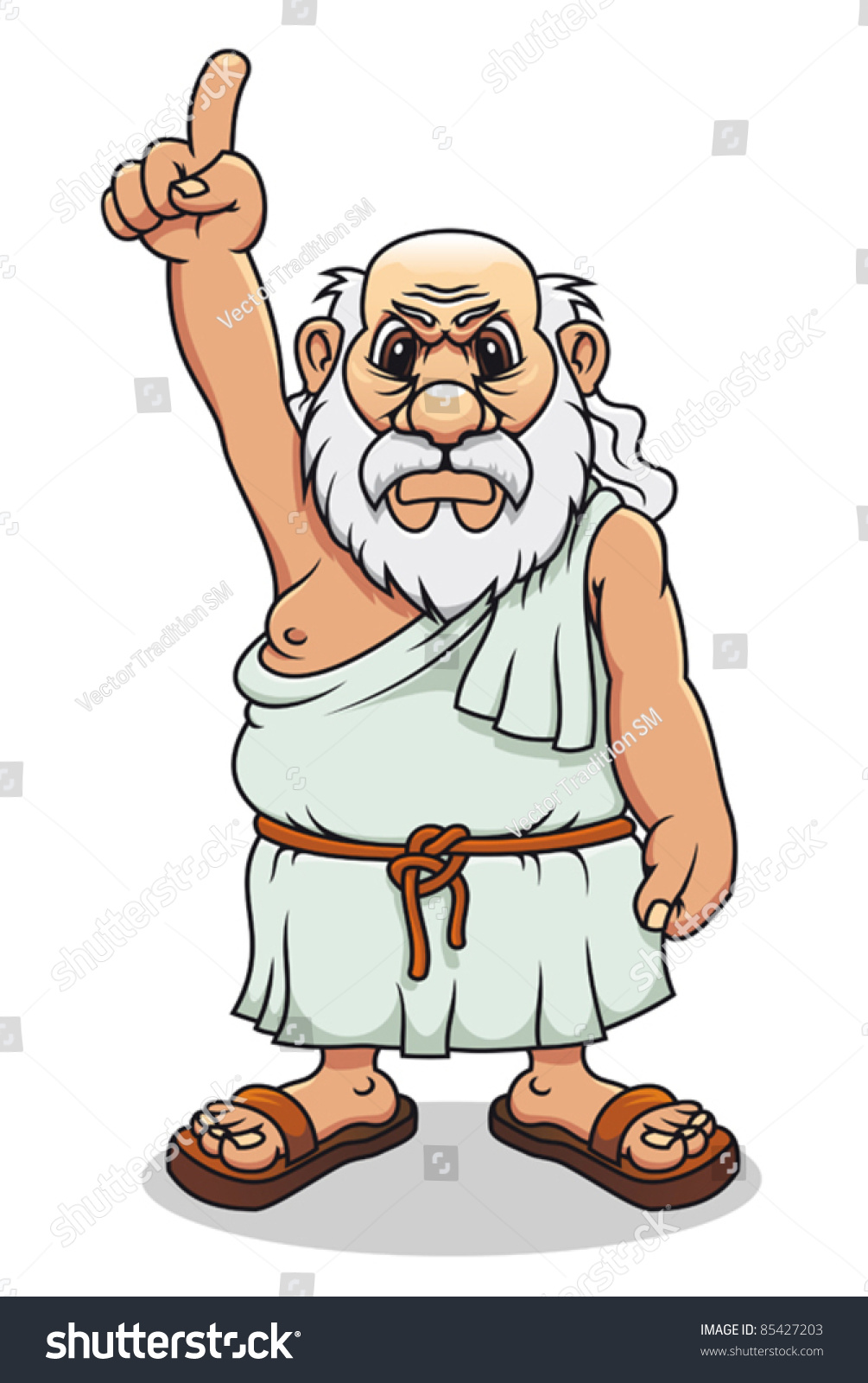 Ancient Greek Man Cartoon Style Comics Stock Vector 85427203 - Shutterstock