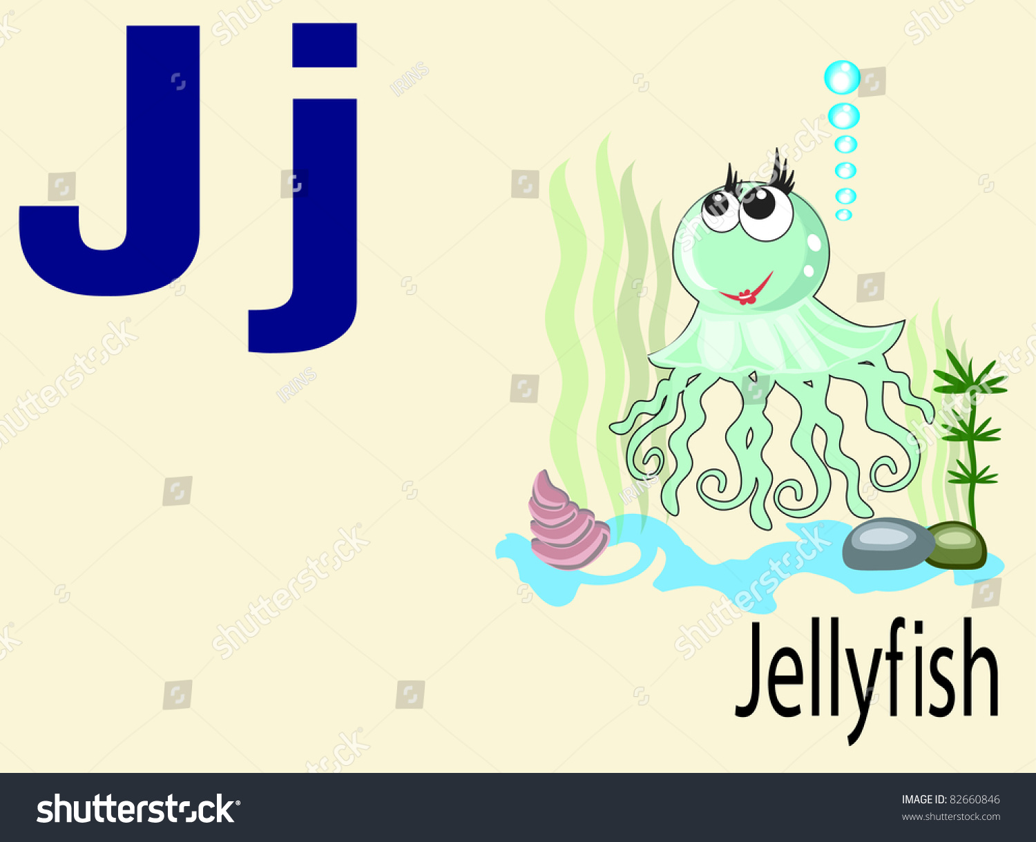 Animal Alphabet J Stock Vector Illustration 82660846 : Shutterstock