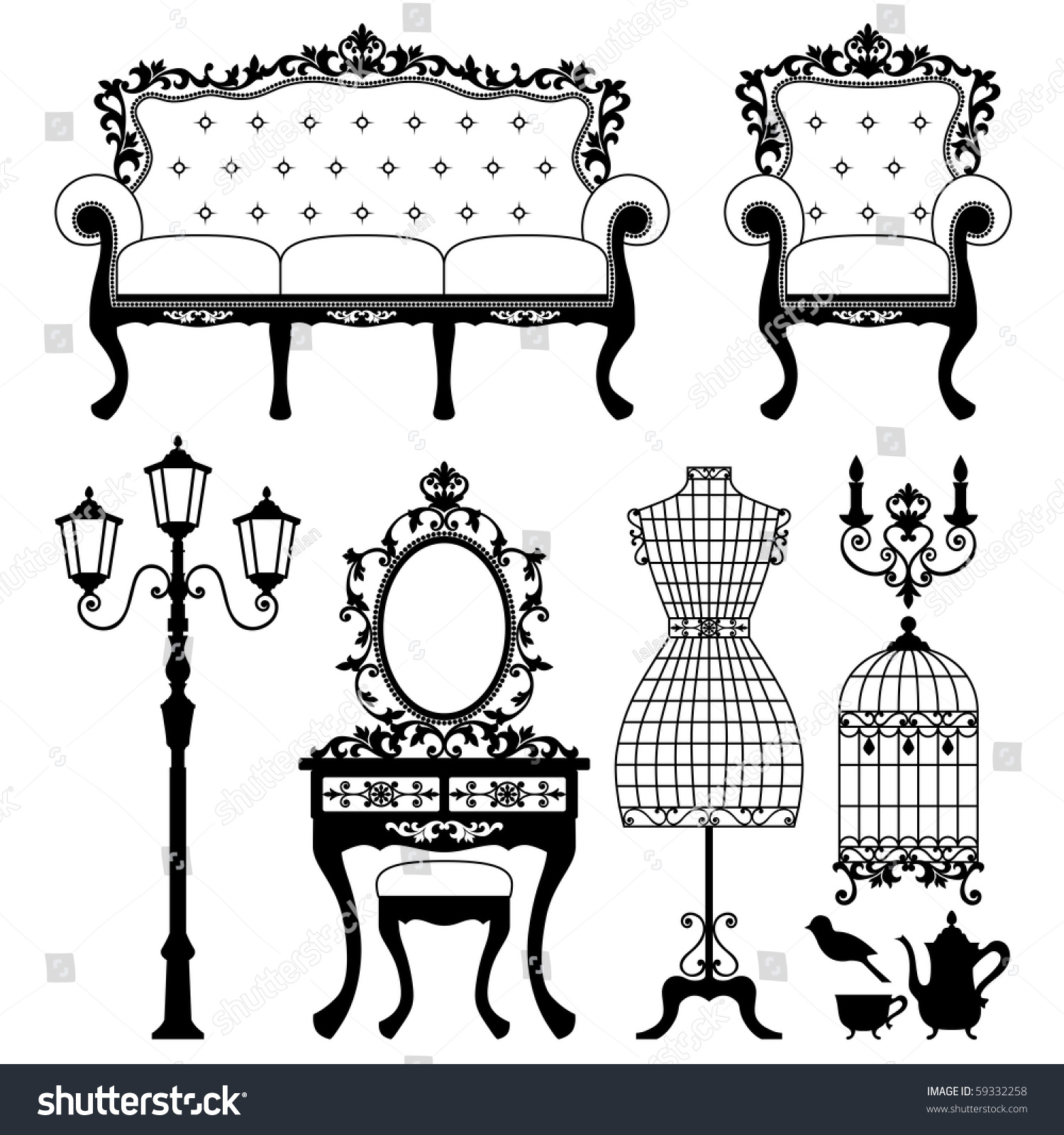 Free Download Vector Home Furniture
