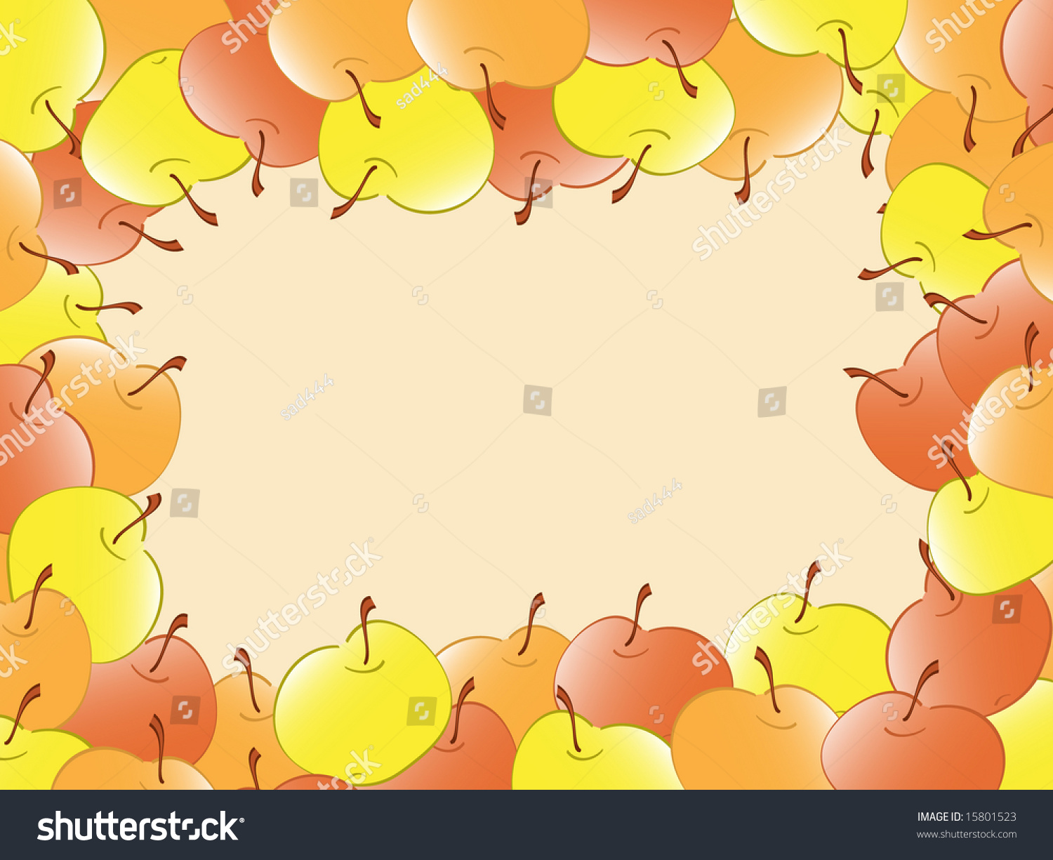 Apple Frame. Vector - 15801523 : Shutterstock