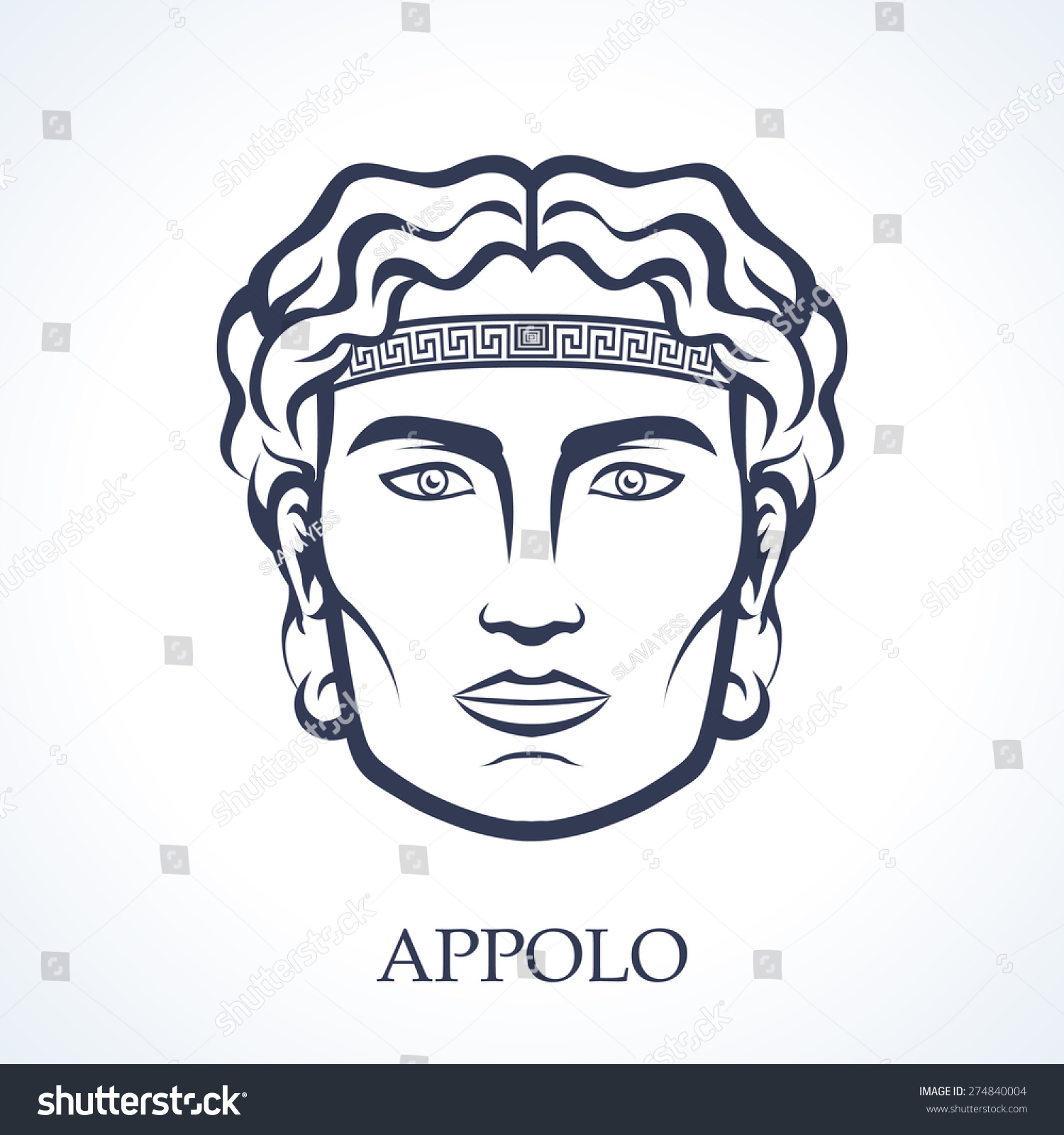 Appolo (Apollo), Ancient Greek God Of Music, Truth And Prophecy Stock