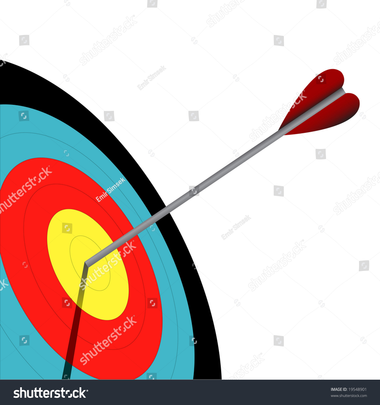 Archery Stock Vector Illustration 19548901 : Shutterstock