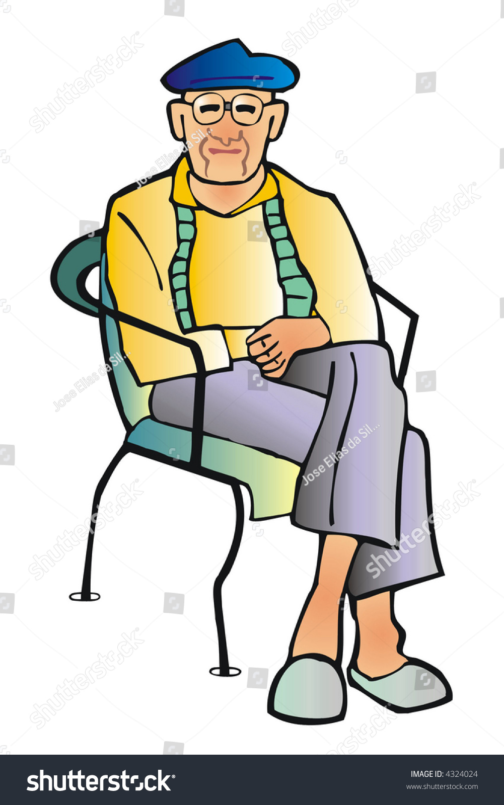 clipart man sitting in chair - photo #29