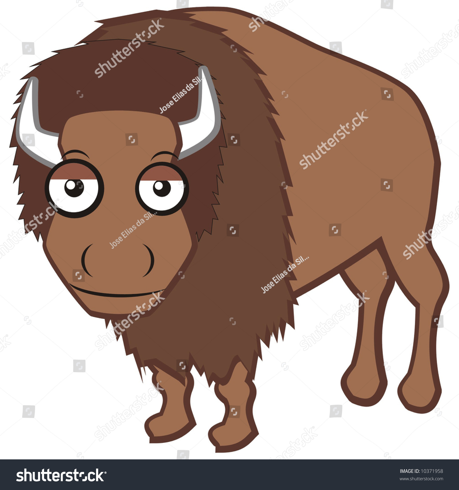 Art Illustration Of A Bison - 10371958 : Shutterstock