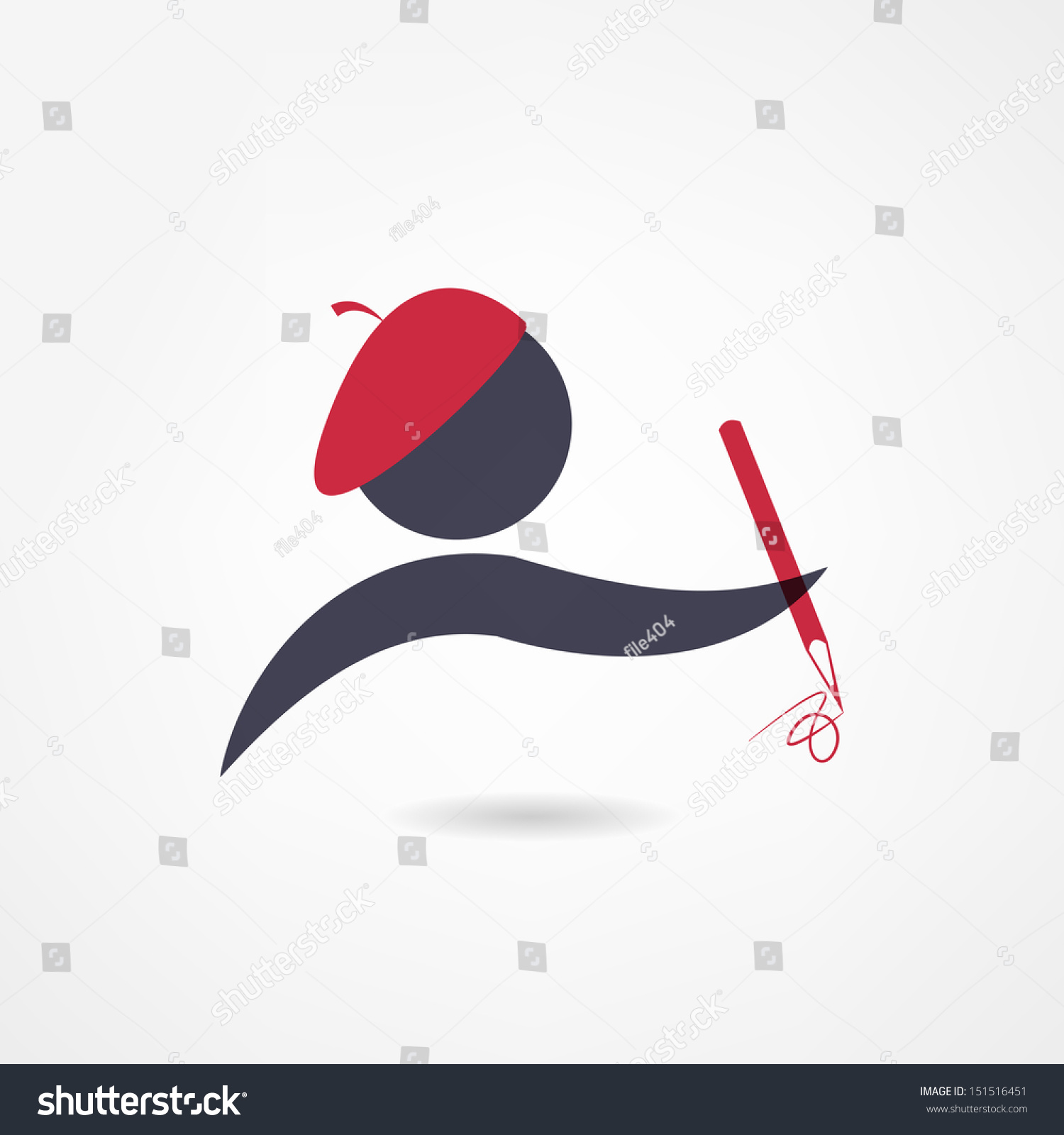 Artist Icon Stock Vector Illustration 151516451 : Shutterstock