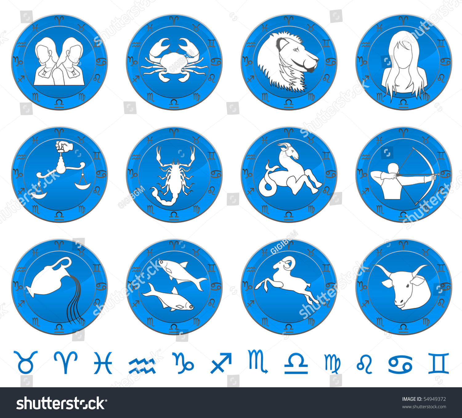 Astrology Sign Stock Vector Illustration 54949372 : Shutterstock