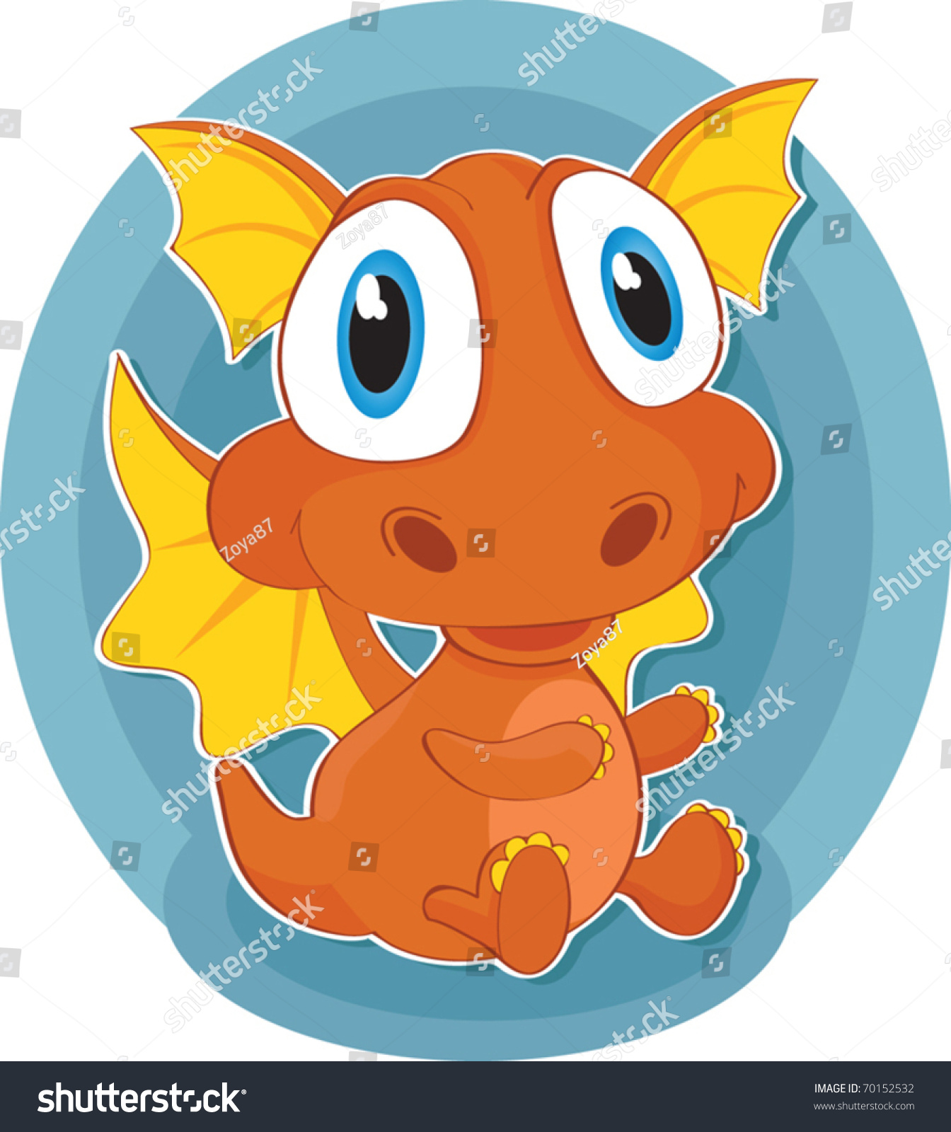 Baby Dragon Stock Vector Illustration Shutterstock