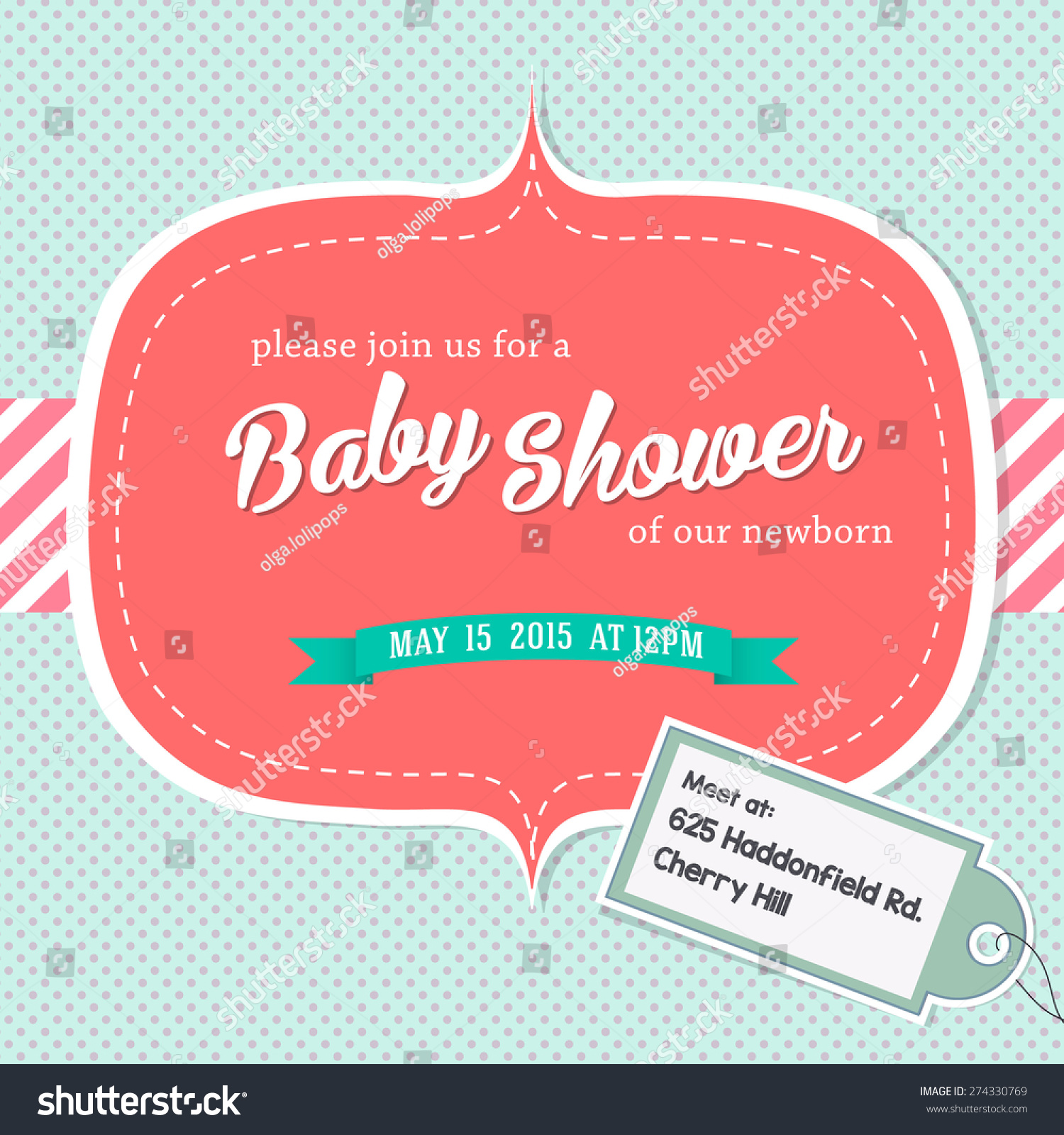 baby-shower-invitation-card-with-address-stock-vector-illustration