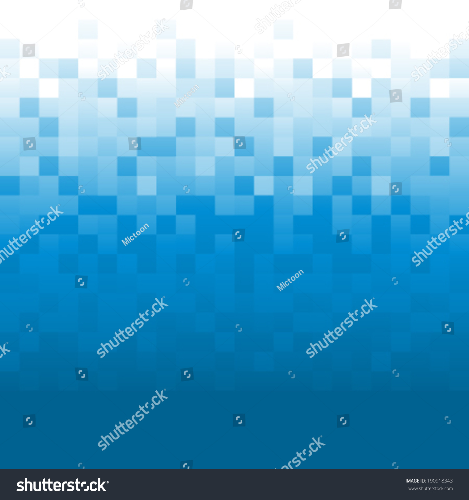 Background With Blue Pixels Stock Vector Illustration 190918343