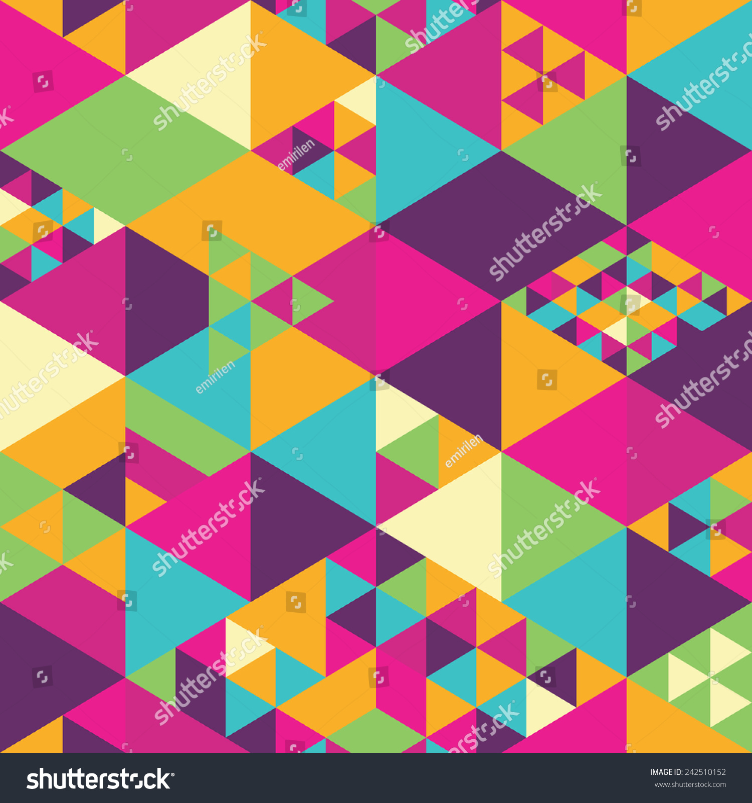 Background With Decorative Geometric And Abstract Elements Vector Illustration